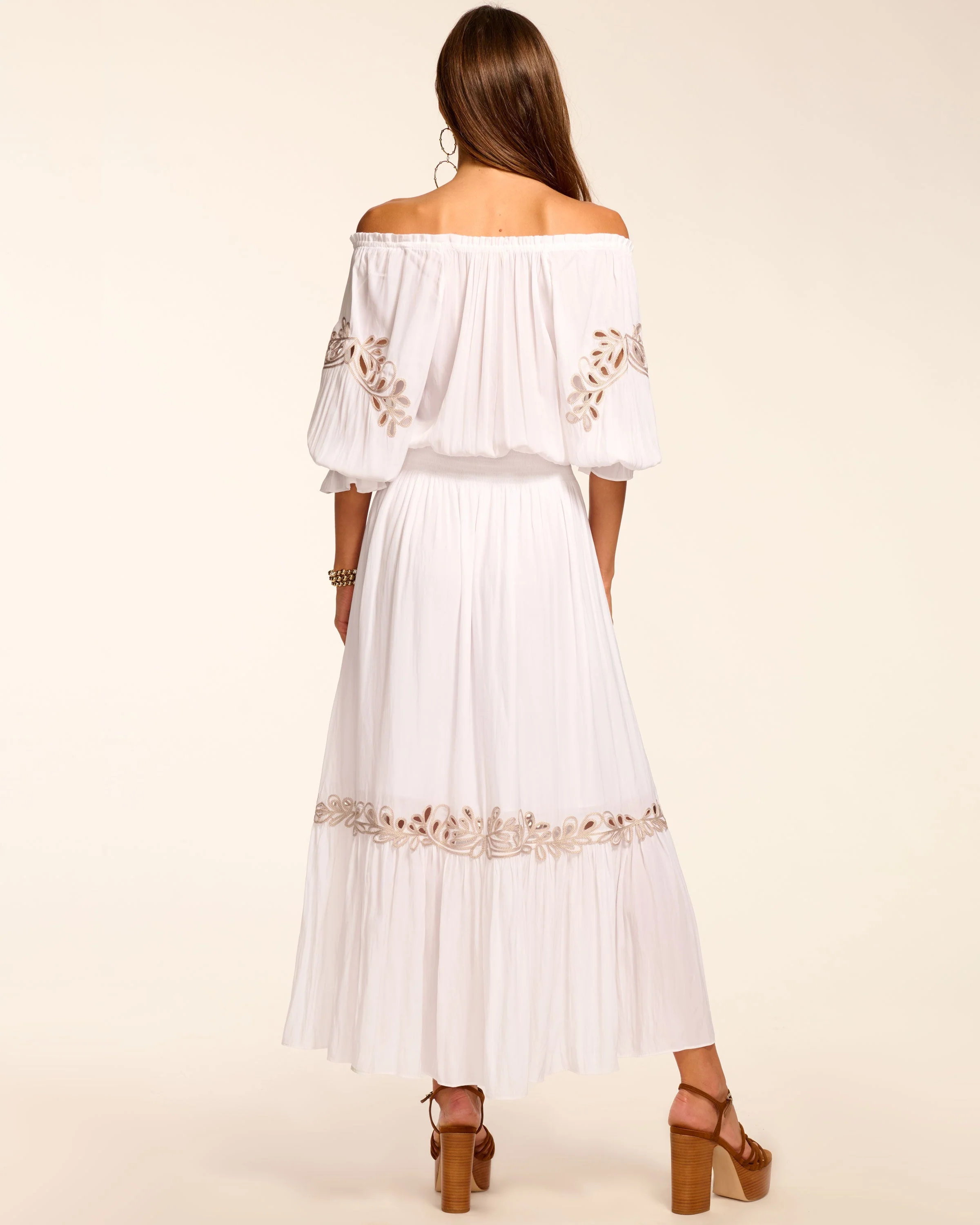 Alex Smocked Off-The-Shoulder Maxi Dress - Image 5
