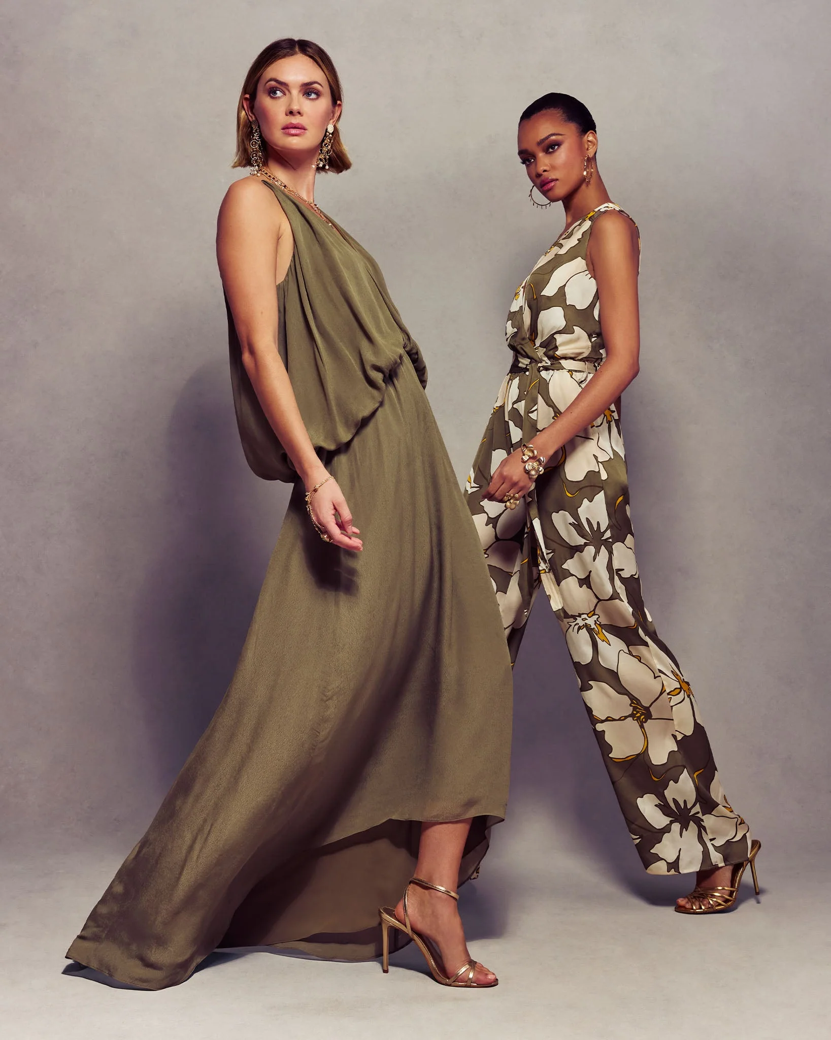 Ambar Draped V-Neck Maxi Dress - Image 5