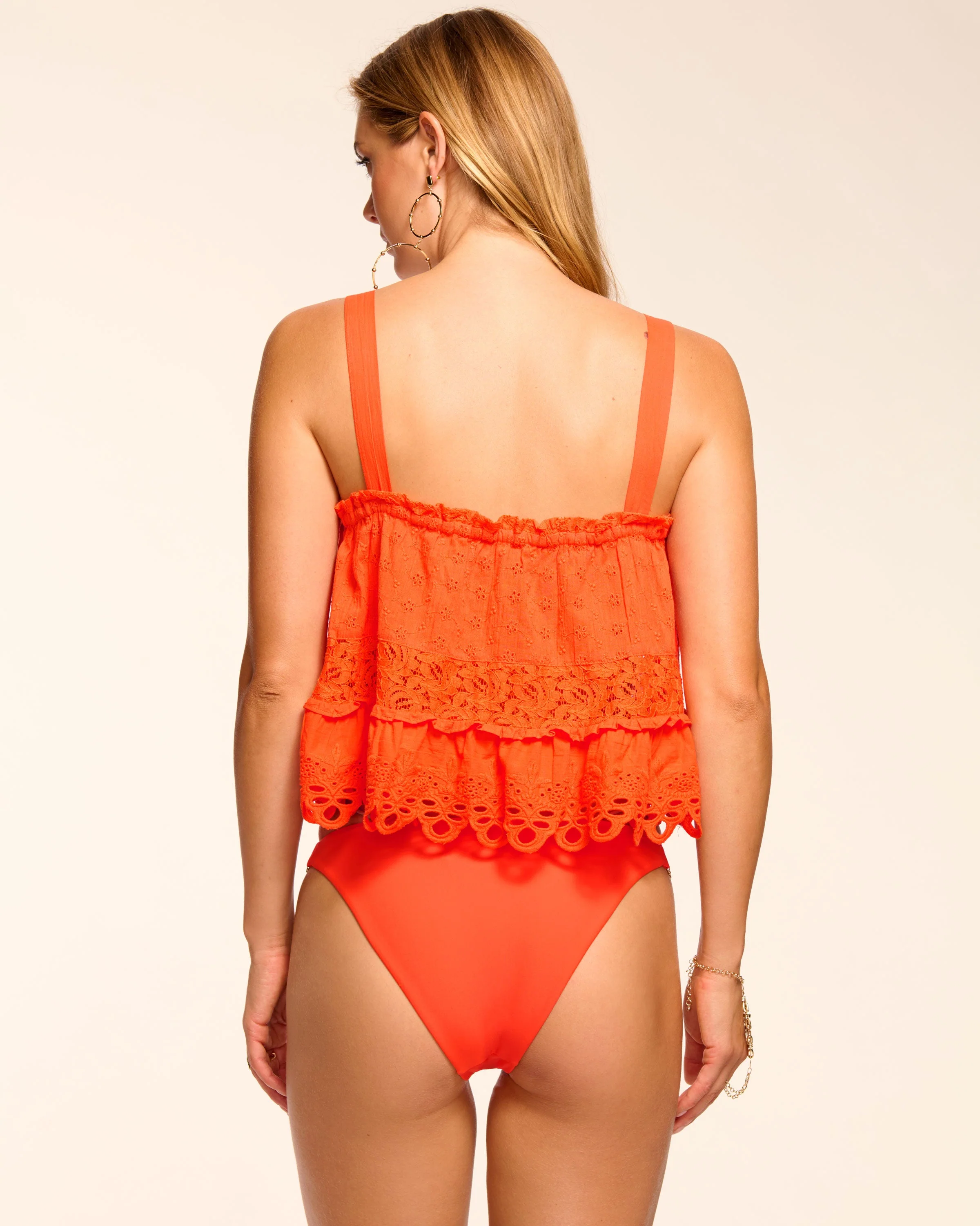Amina Cotton Eyelet Coverup Top - Image 6