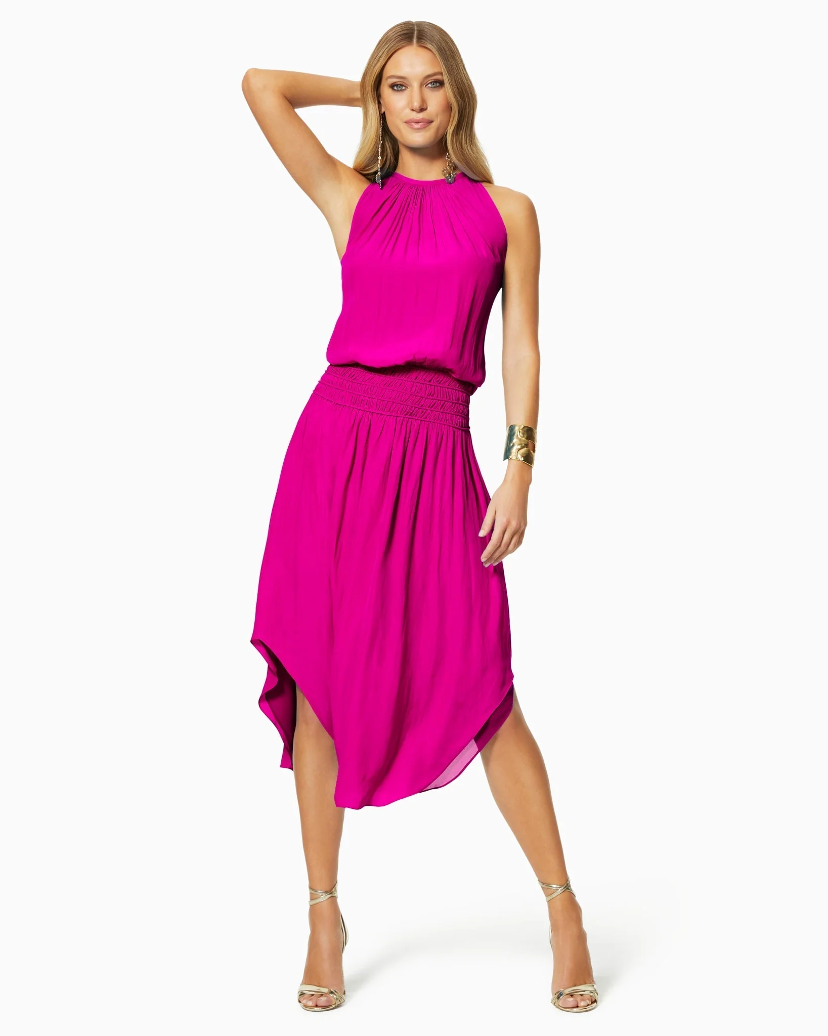 Audrey Smocked Midi Dress - Image 16
