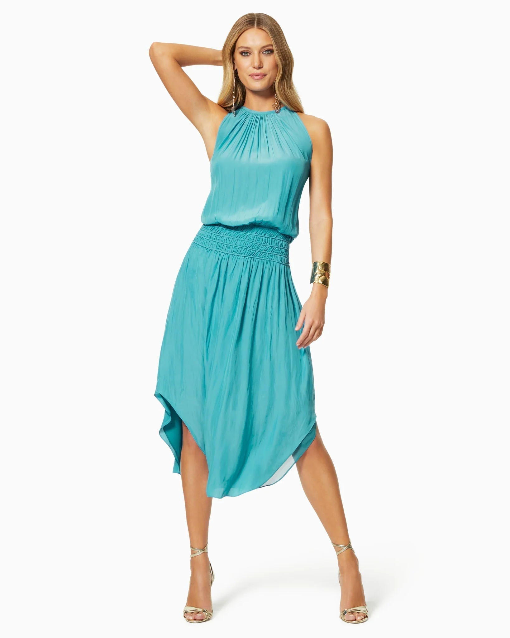 Audrey Smocked Midi Dress - Image 20