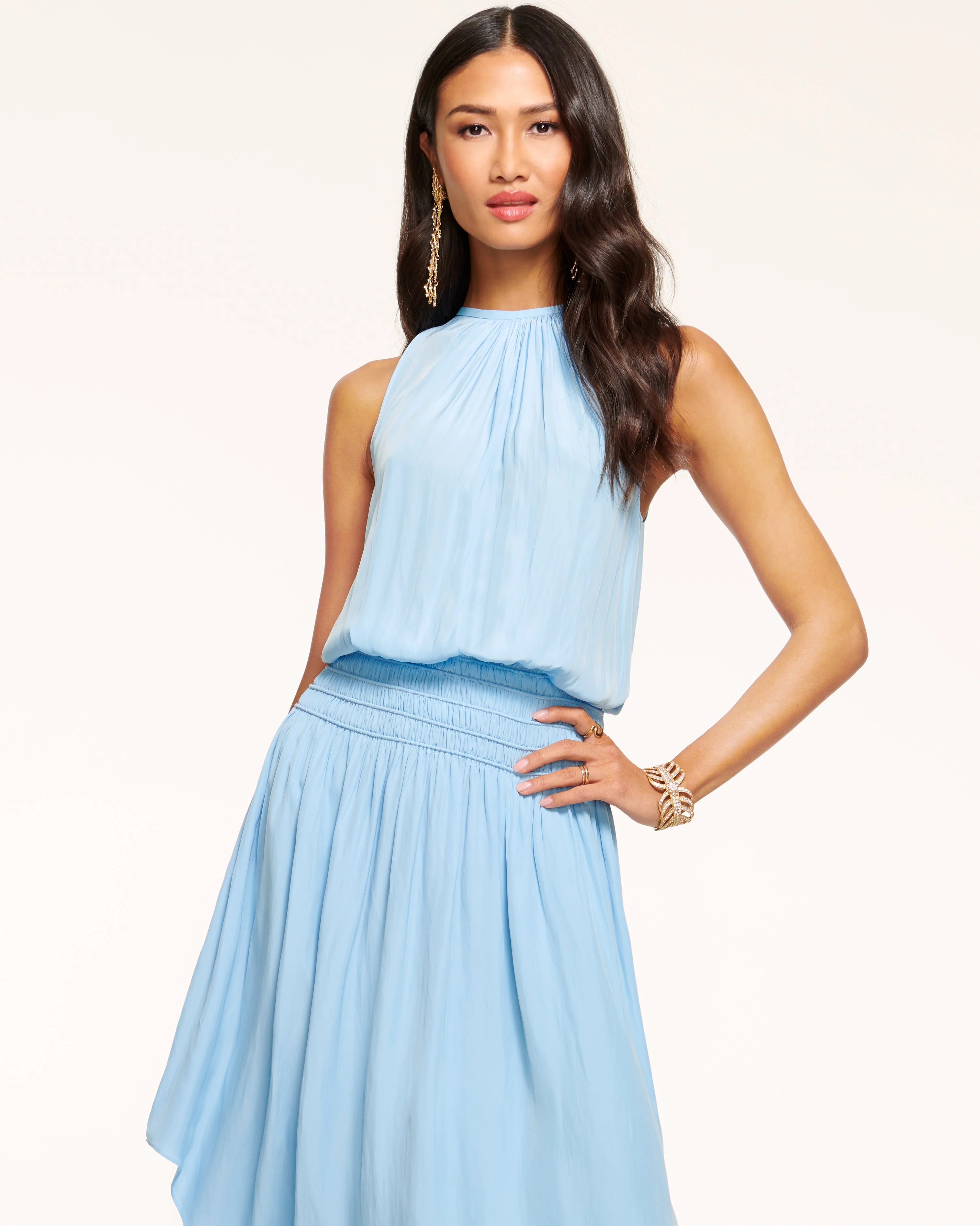Audrey Smocked Midi Dress - Image 24