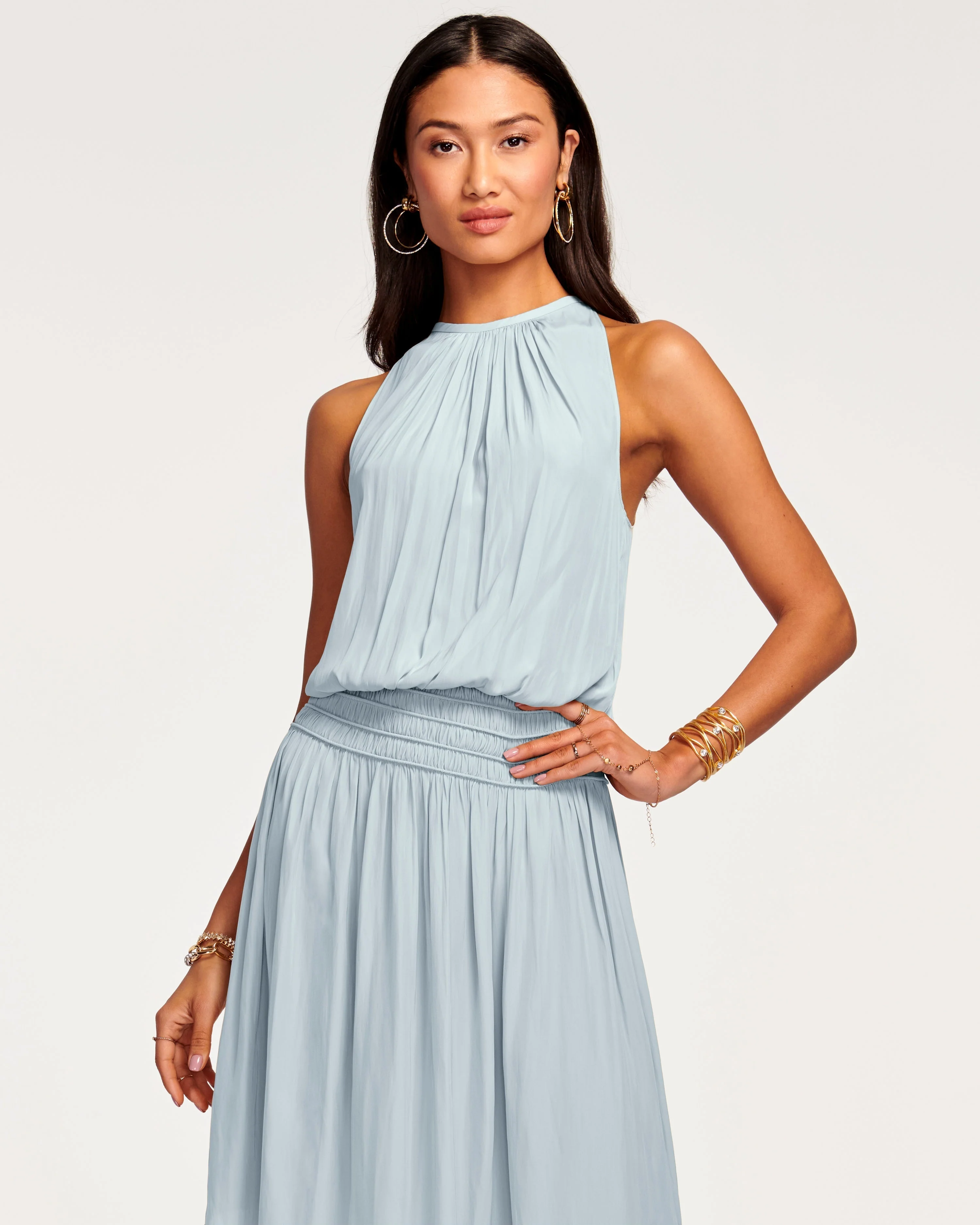 Audrey Smocked Midi Dress - Image 25