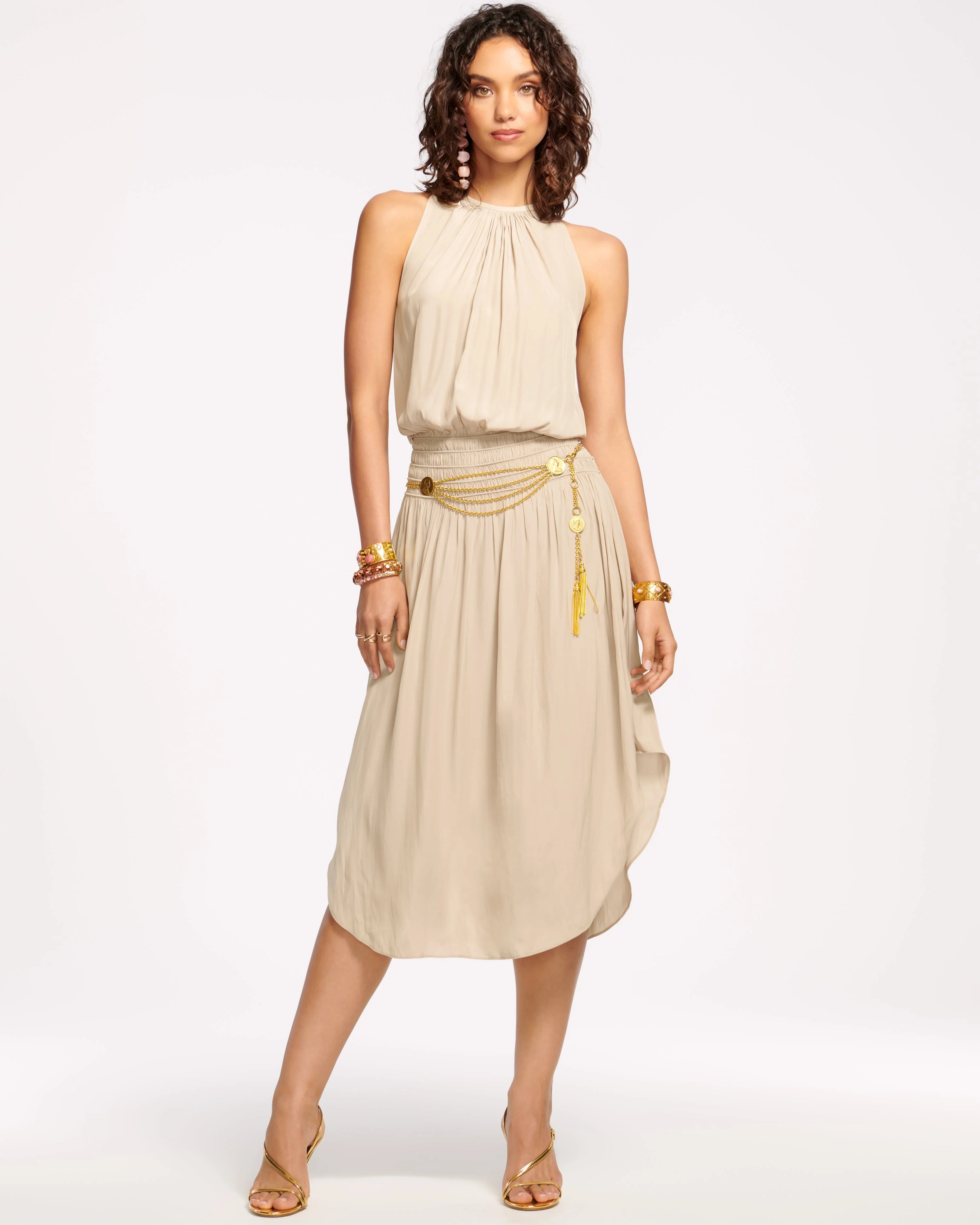 Audrey Smocked Midi Dress - Image 61