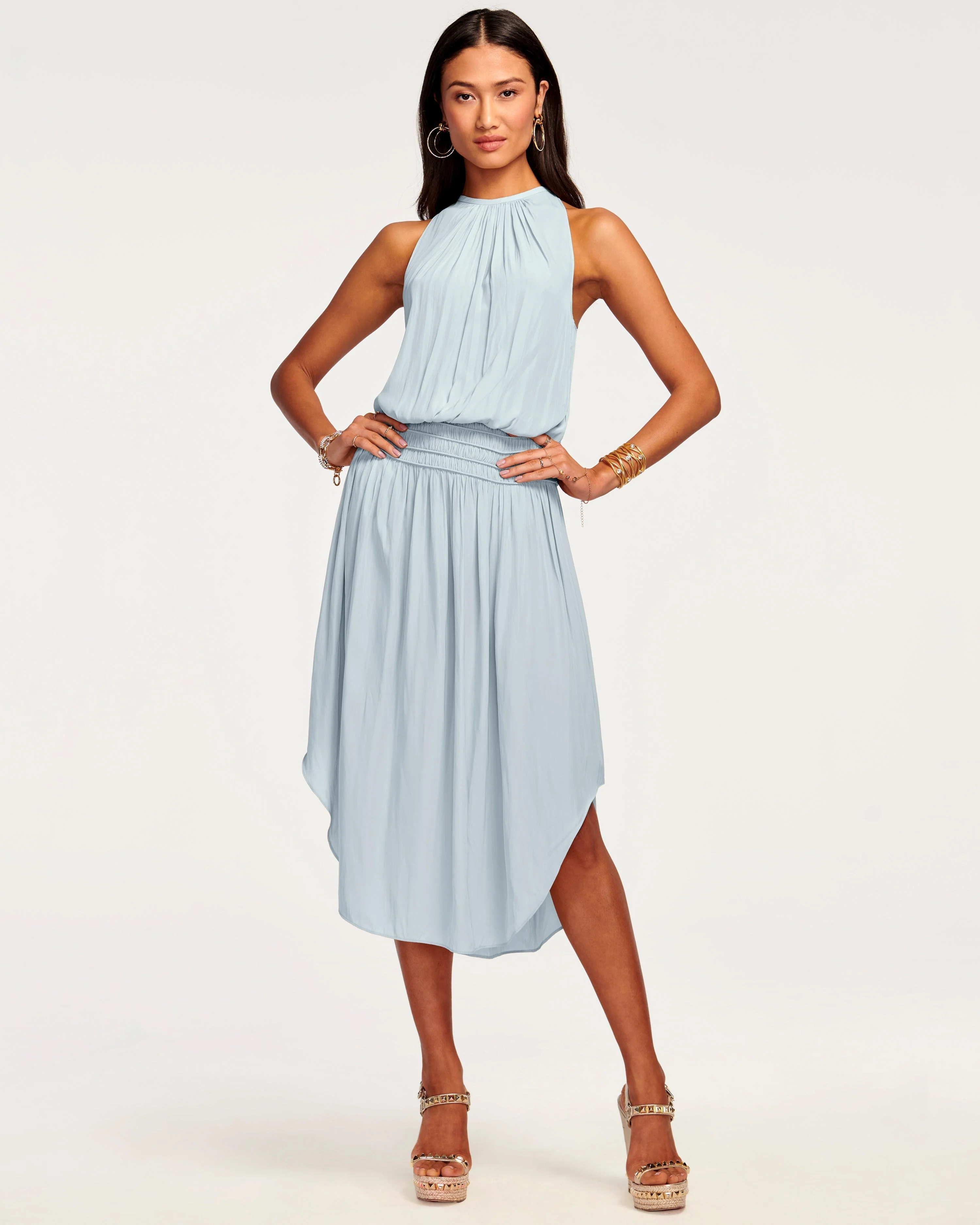 Audrey Smocked Midi Dress - Image 68