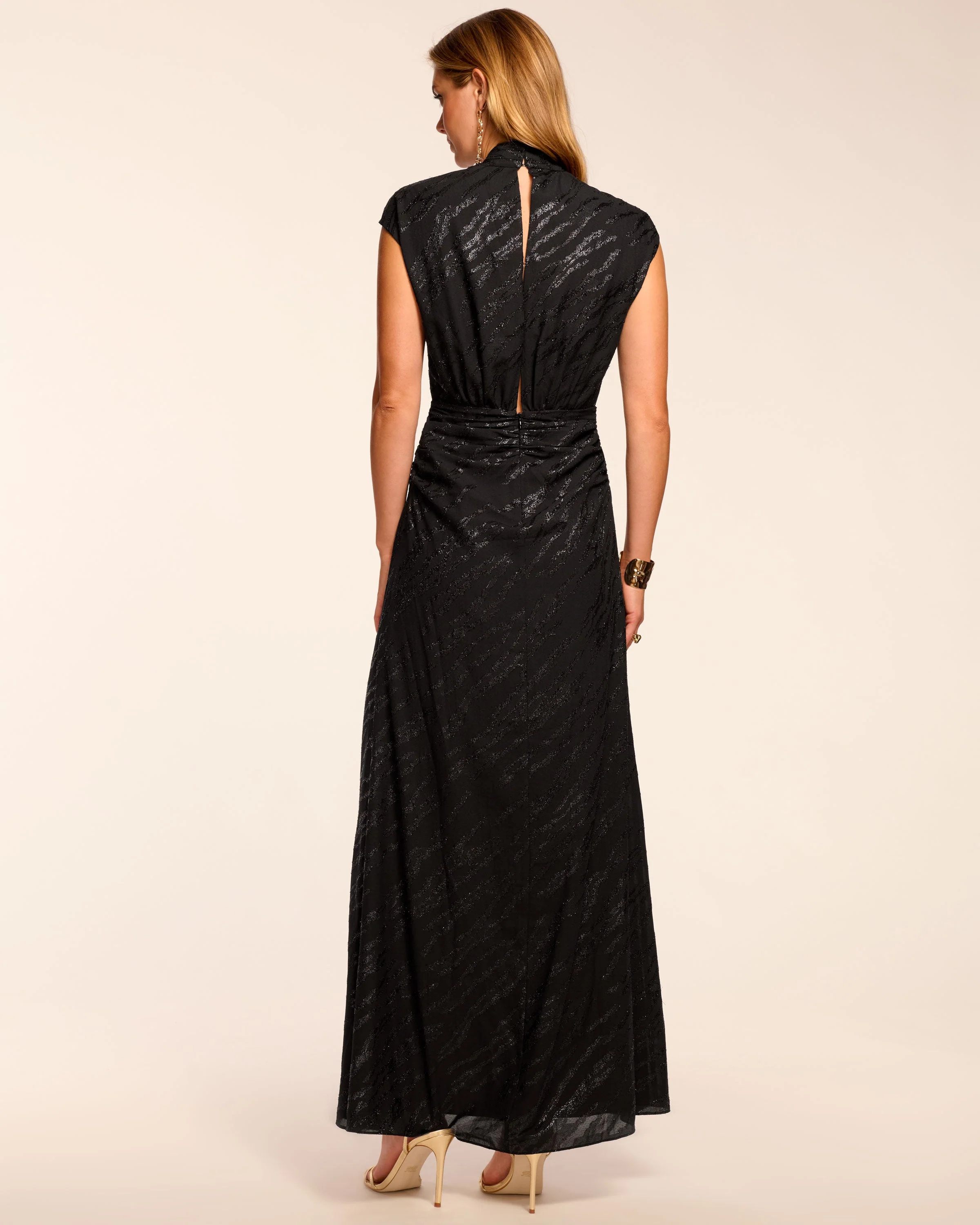 Catrin Lurex Plunging Gown - Image 4