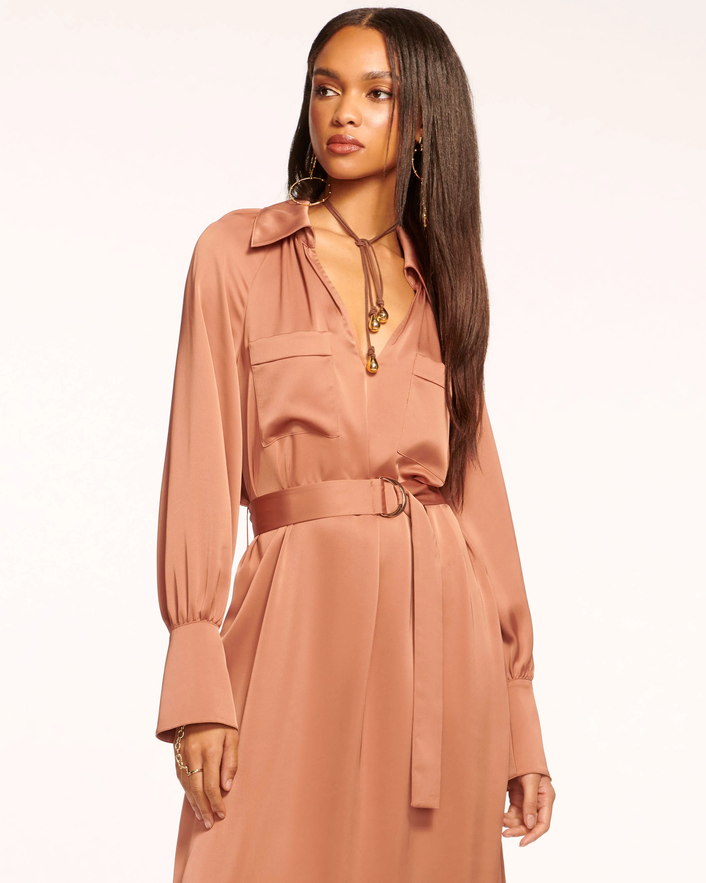Cecilia Belted Midi Dress - Image 3