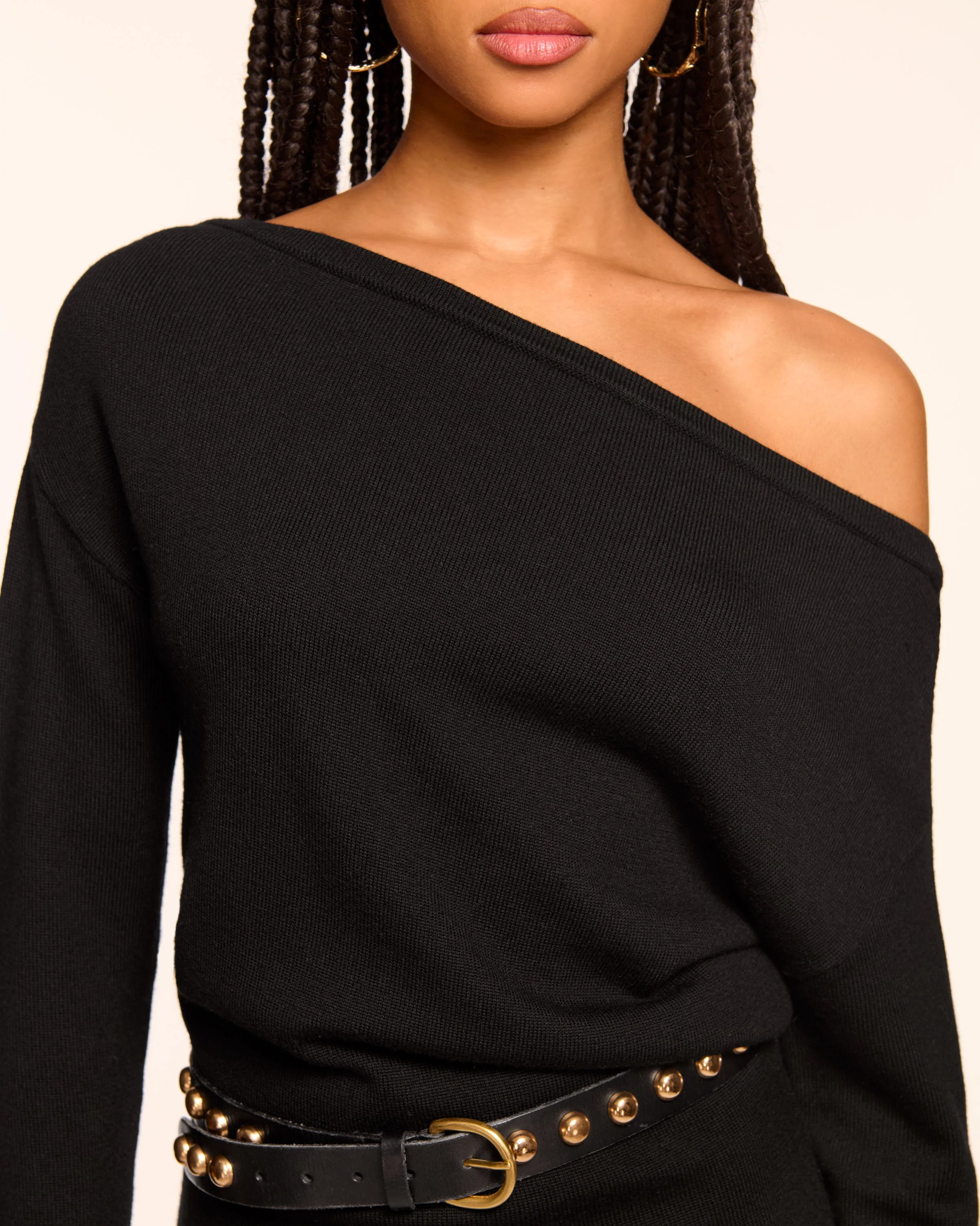 Chance Merino Off-The-Shoulder Mini Dress - Image 3