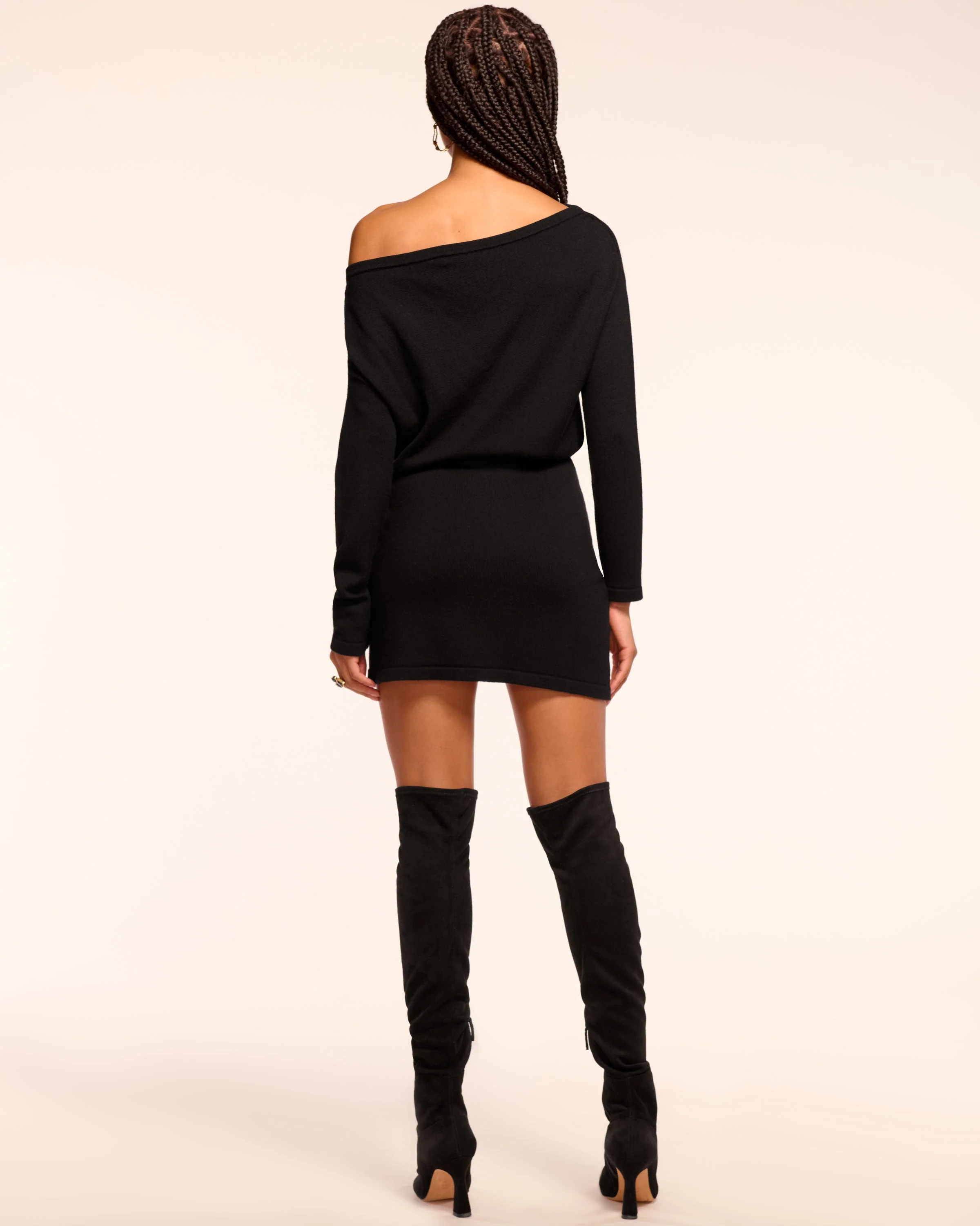 Chance Merino Off-The-Shoulder Mini Dress - Image 4