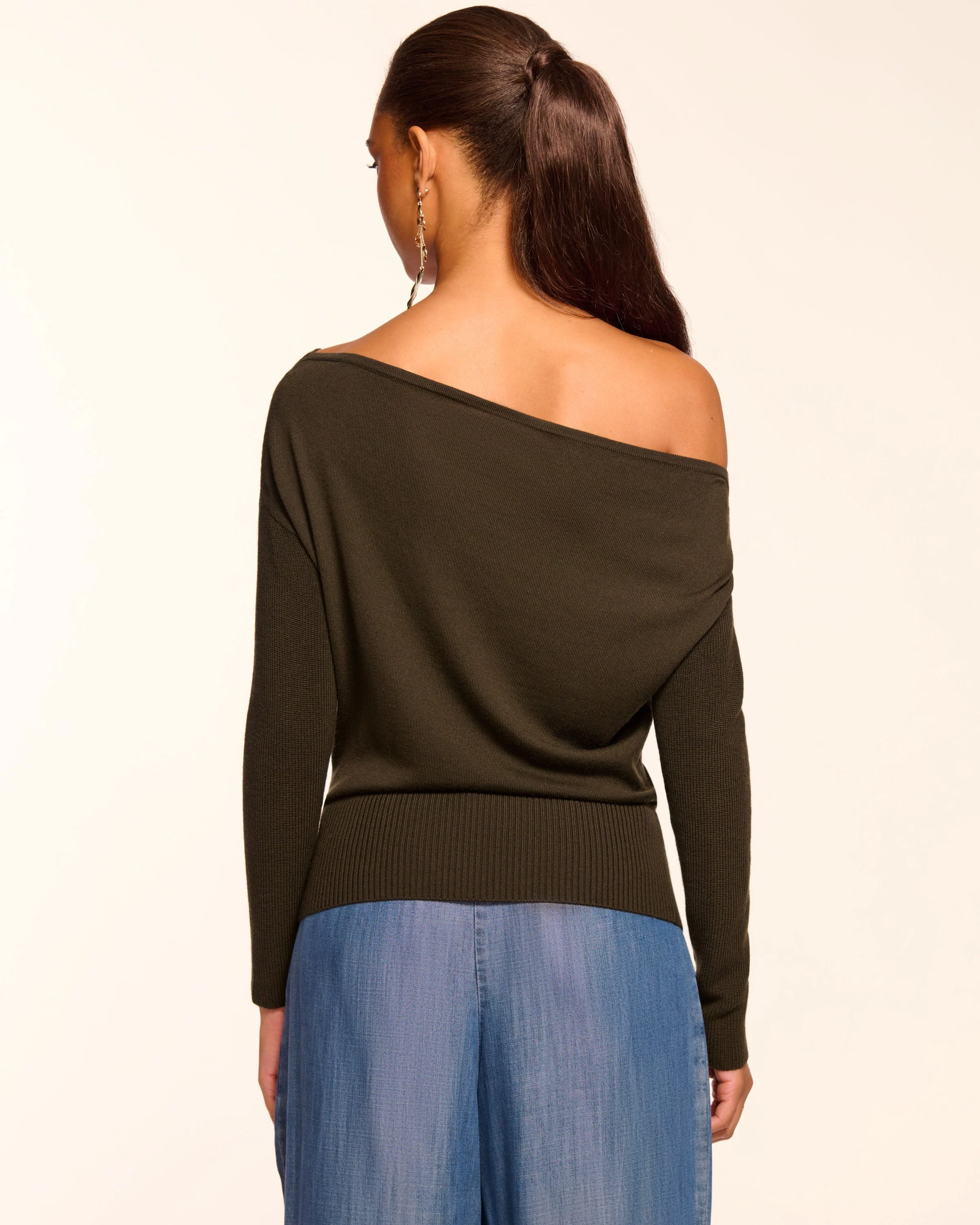 Chance Merino Off-The-Shoulder Sweater - Image 4
