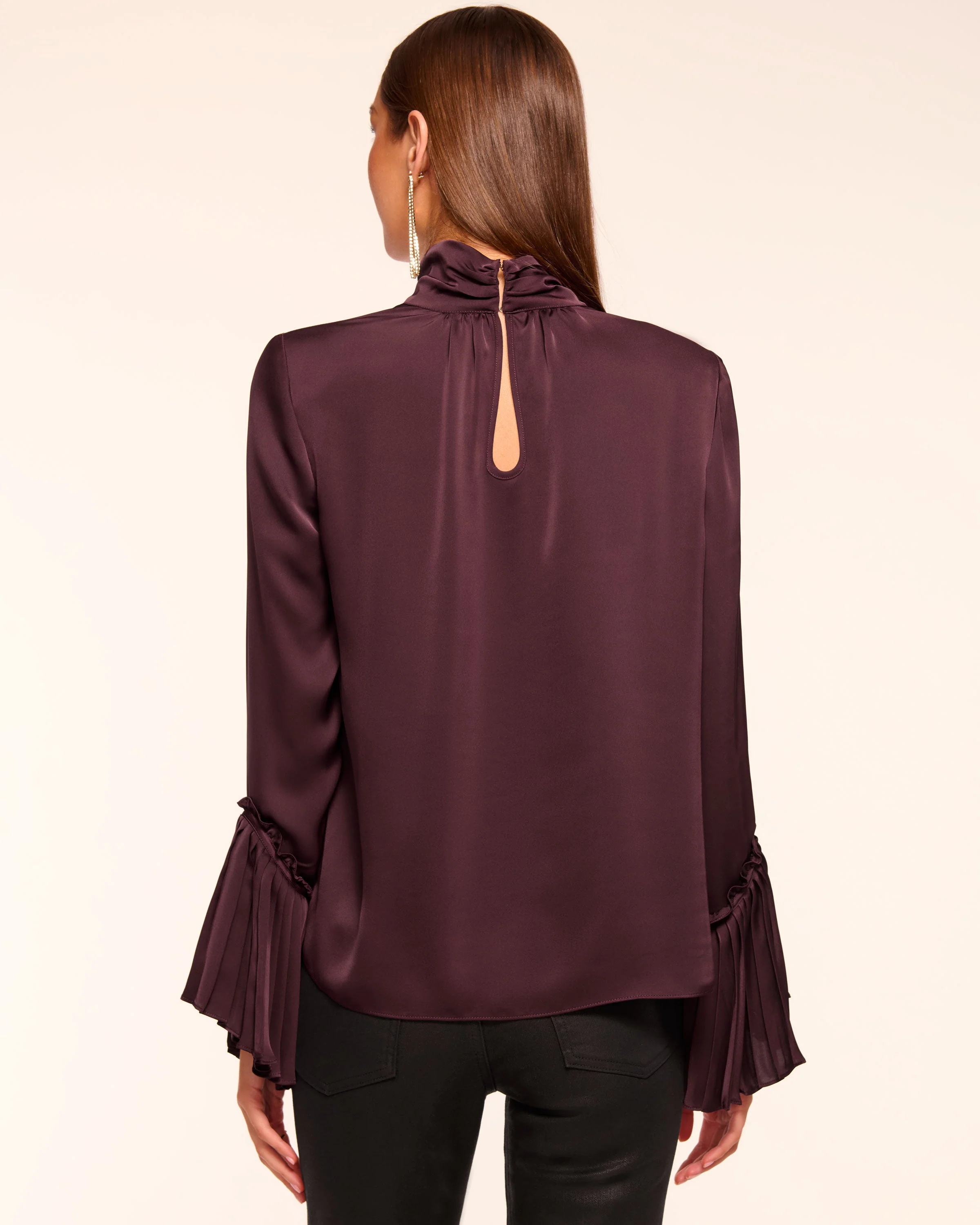 Christy Turtleneck Bell Sleeve Blouse - Image 3
