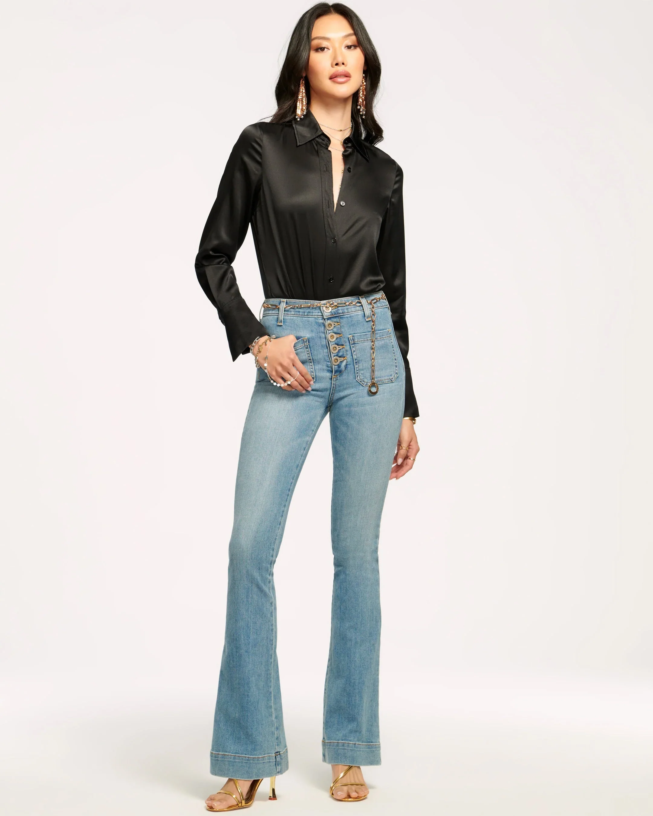Cindy High-Rise Flare Jean - Image 8
