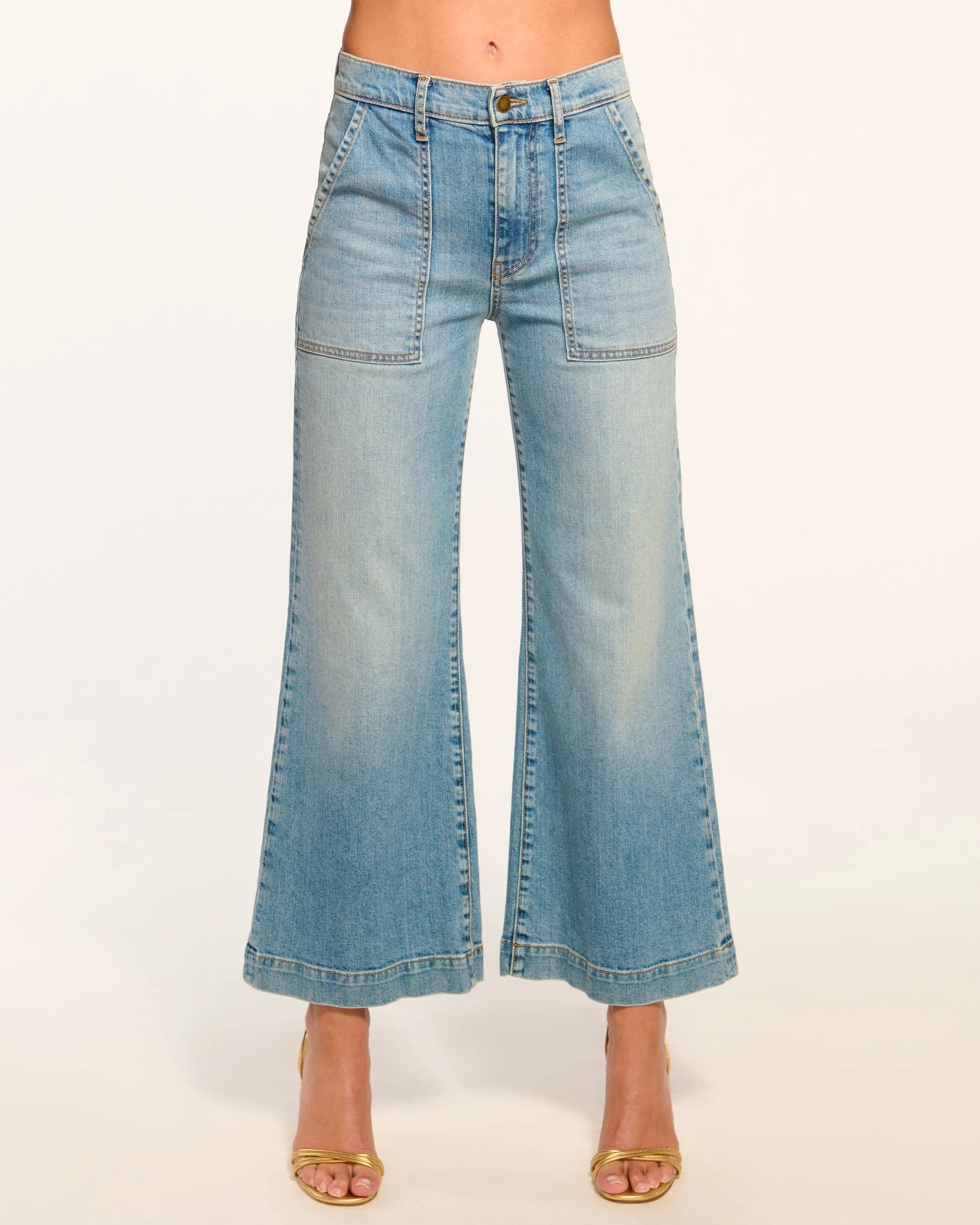 Clifford Cropped Wide Leg Jean - Image 4