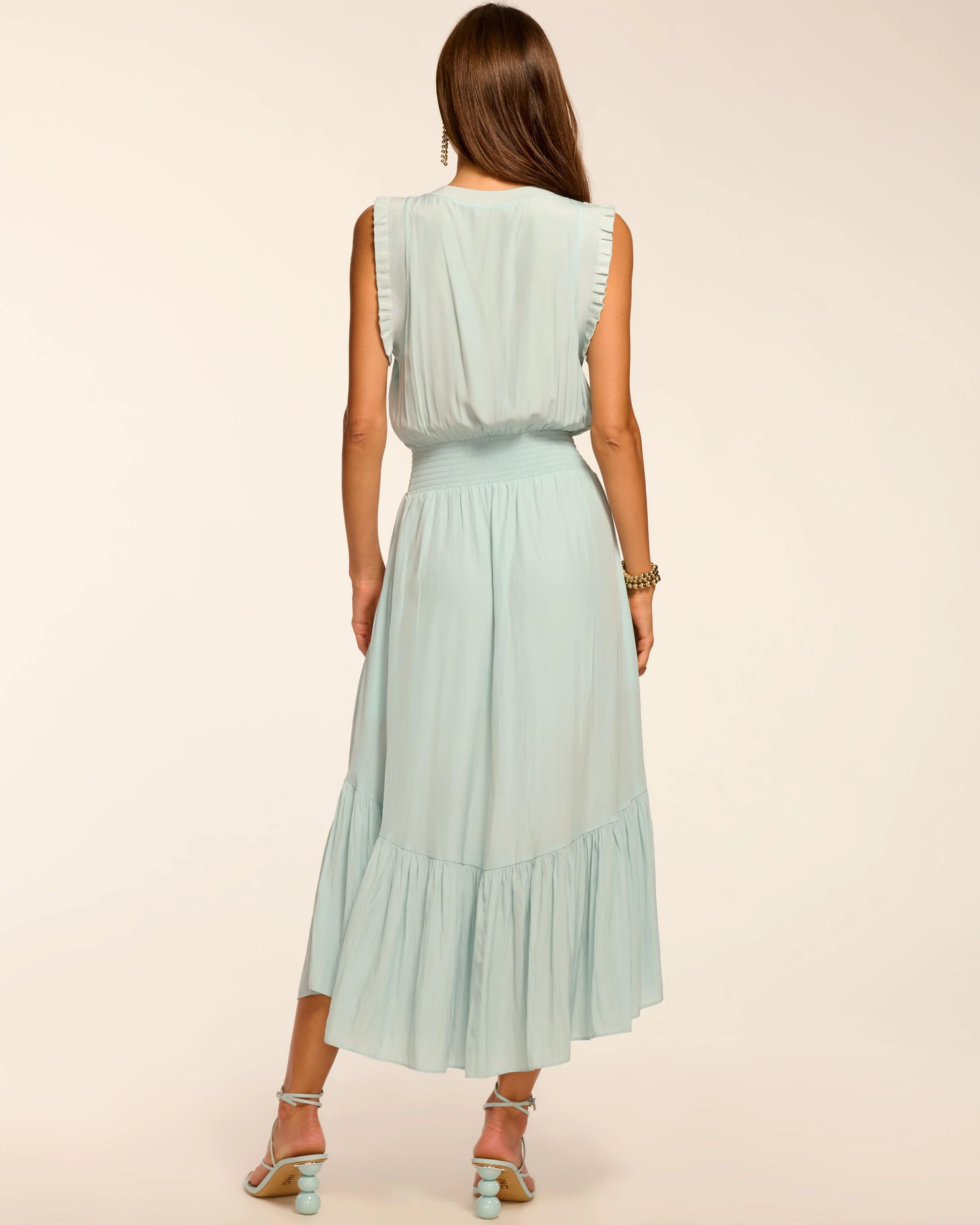 Coco Smocked Sleeveless Midi Dress - Image 4