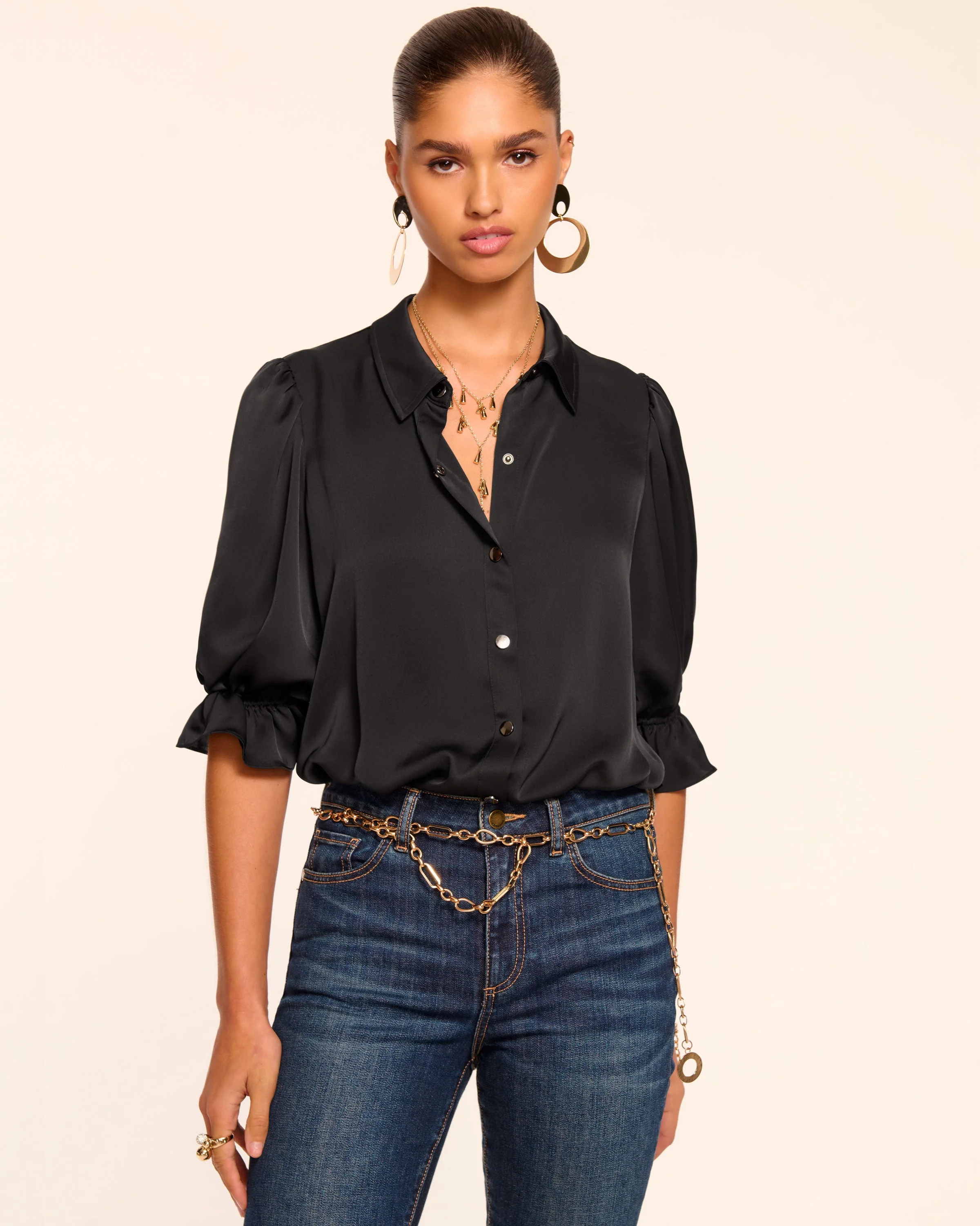 Dina Button Down Bodysuit - Image 102