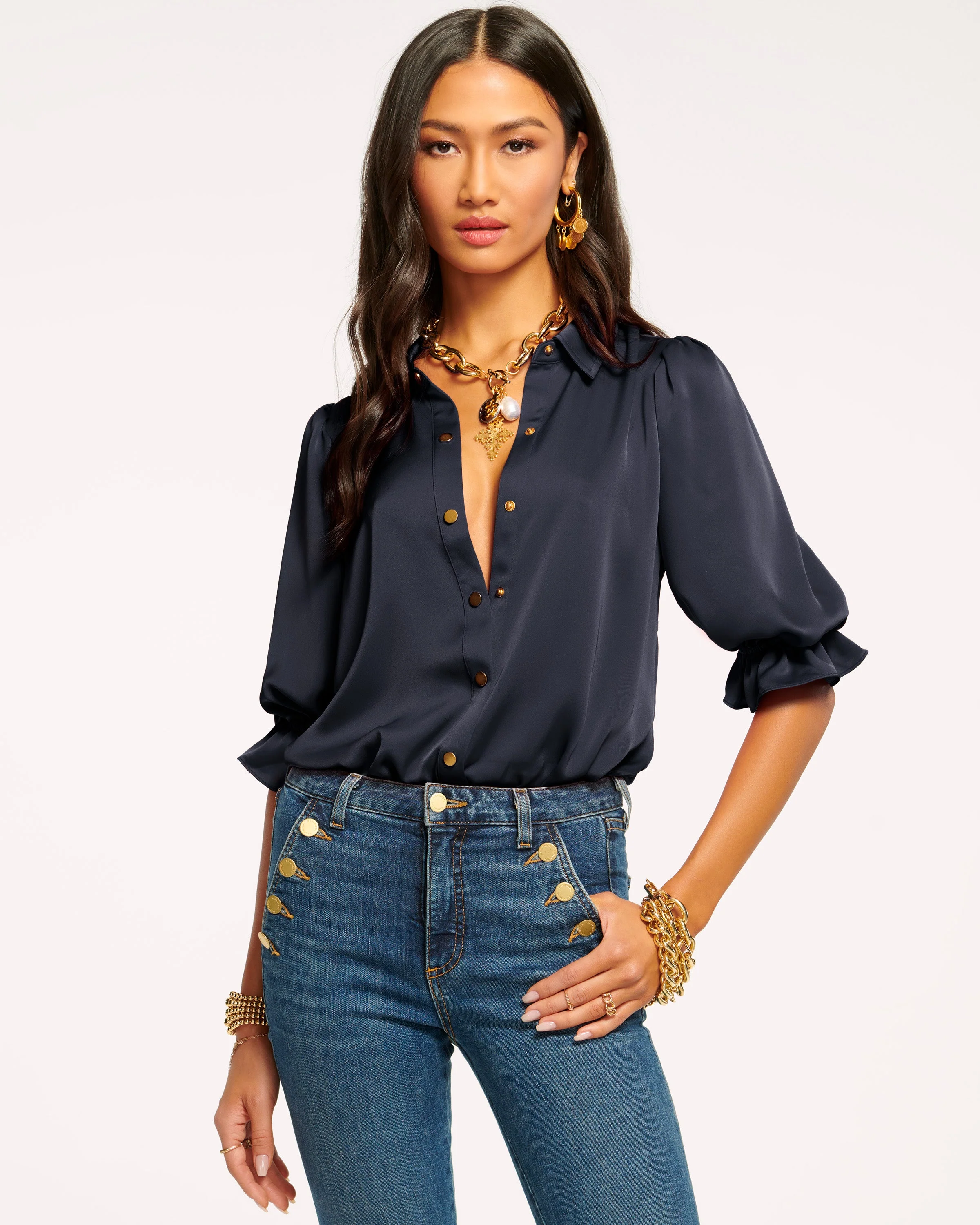 Dina Button Down Bodysuit - Image 50