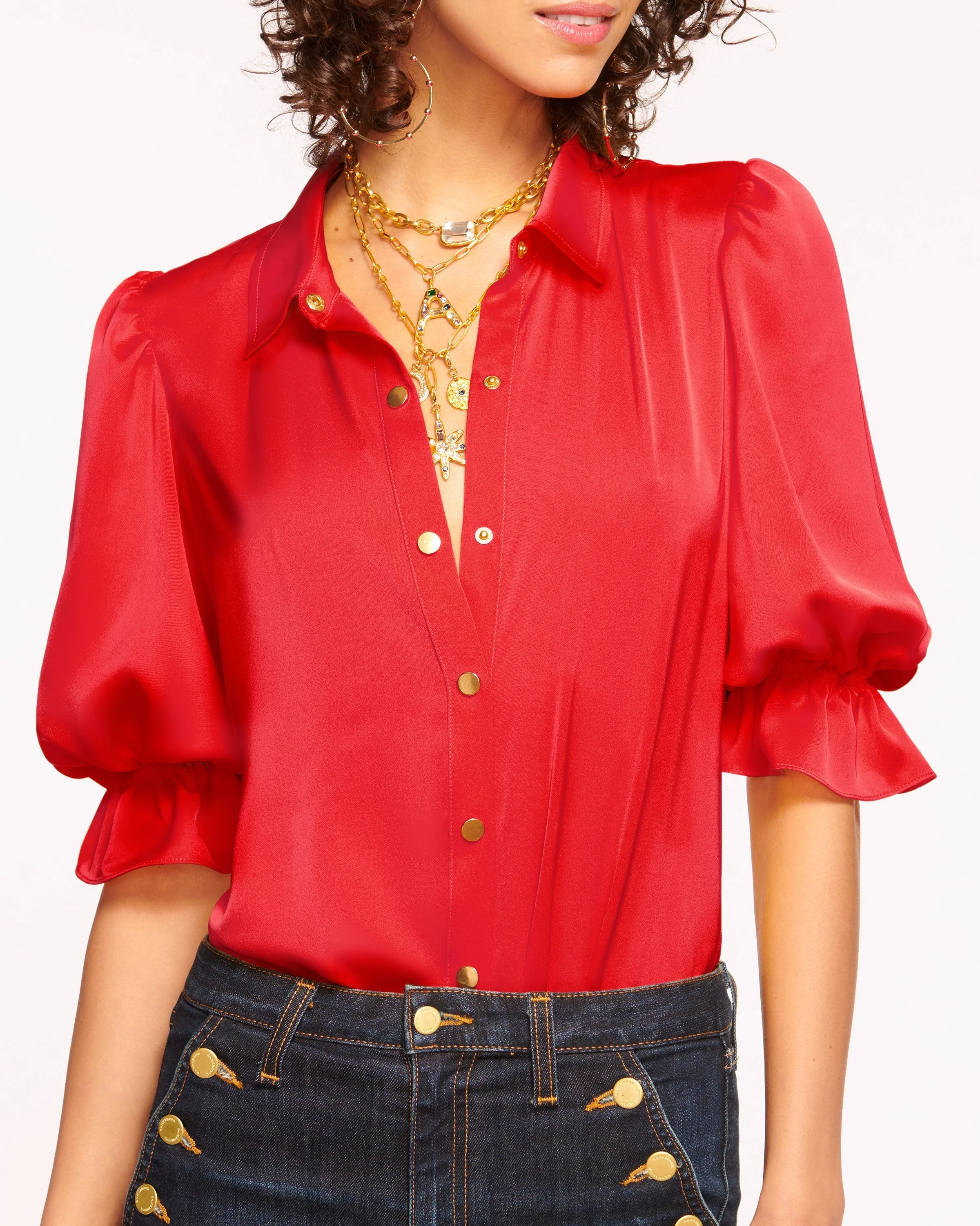 Dina Button Down Bodysuit - Image 85