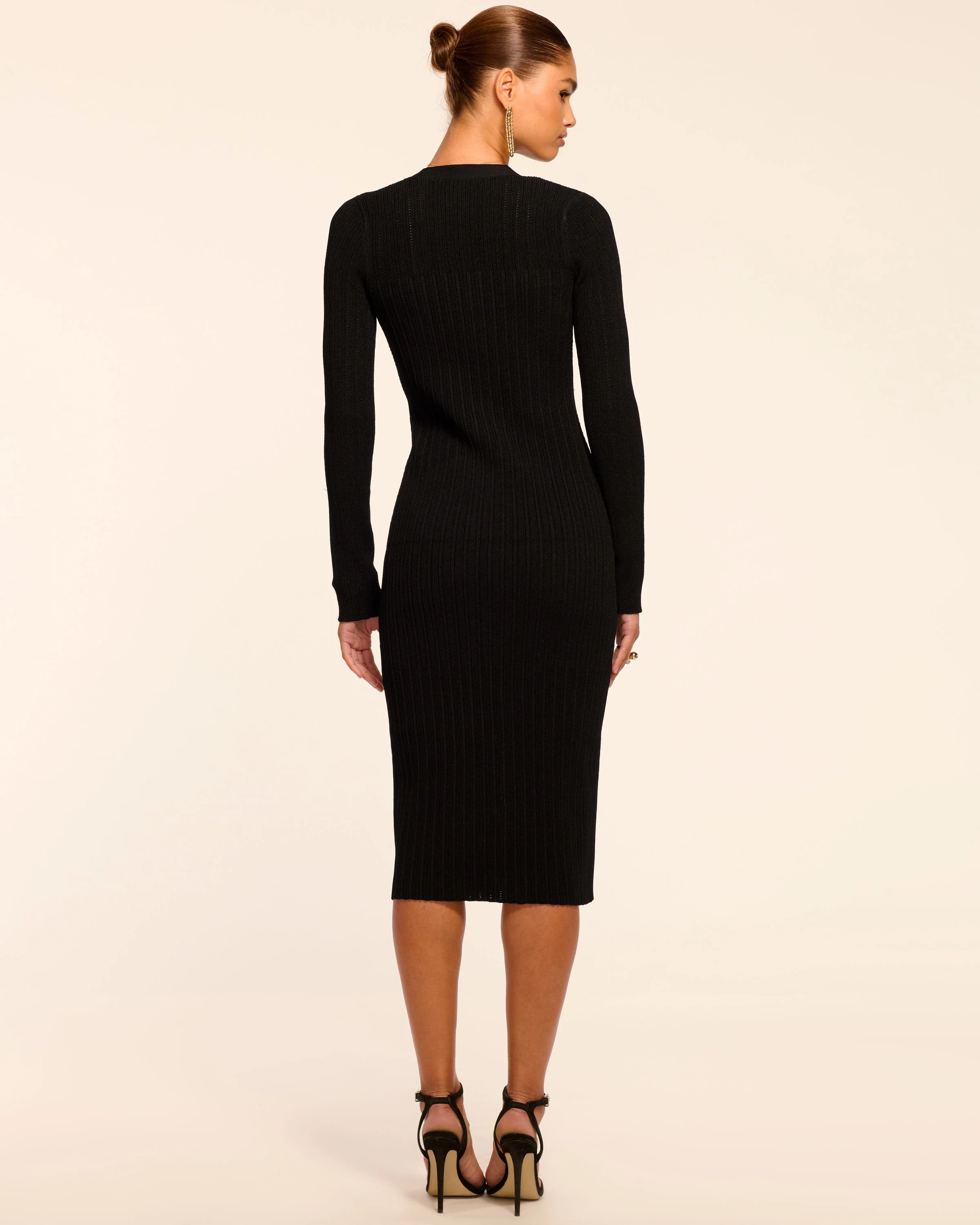 Gabby Knit Button Down Midi Dress - Image 4