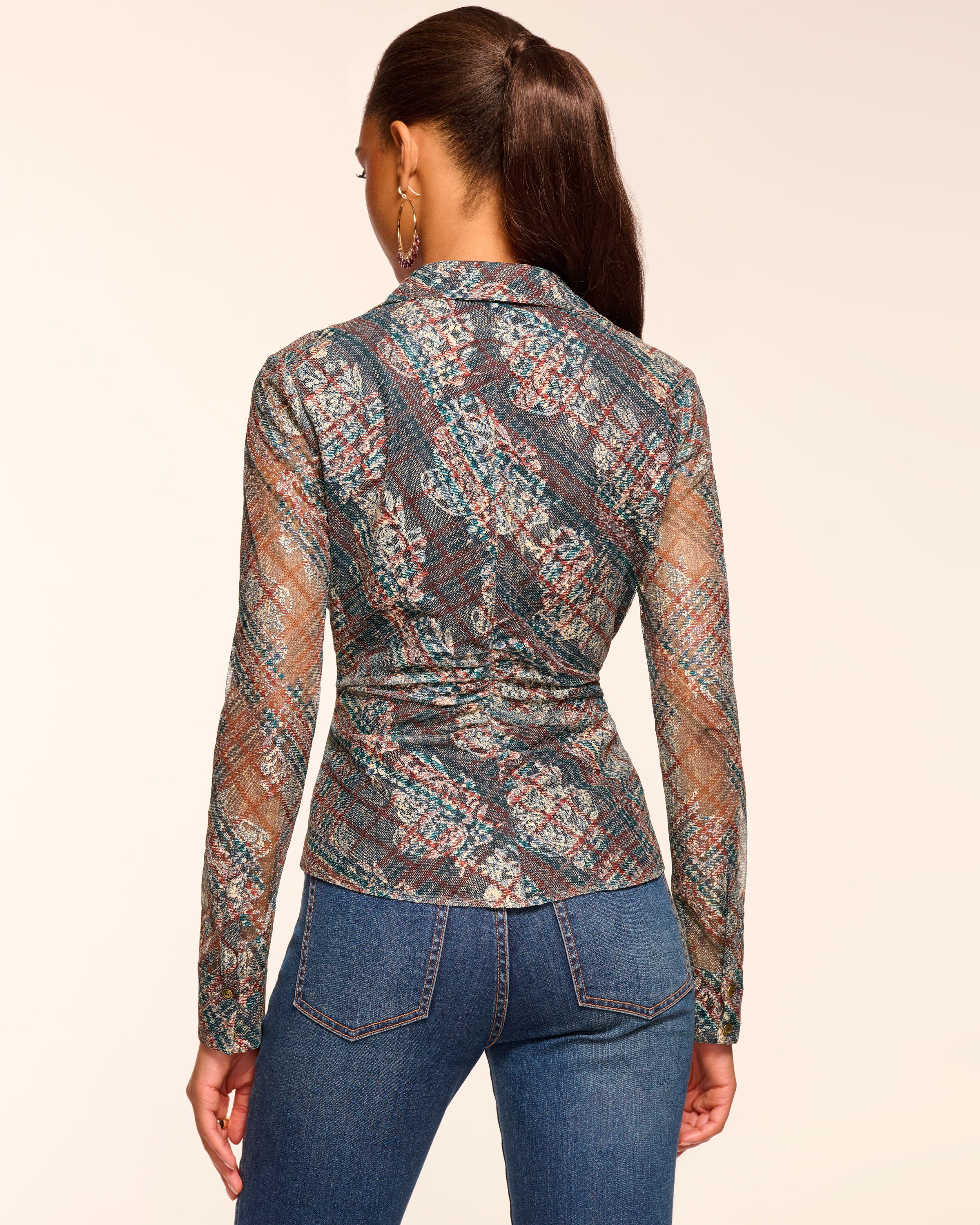 Hamilton Mesh Long Sleeve Top - Image 3