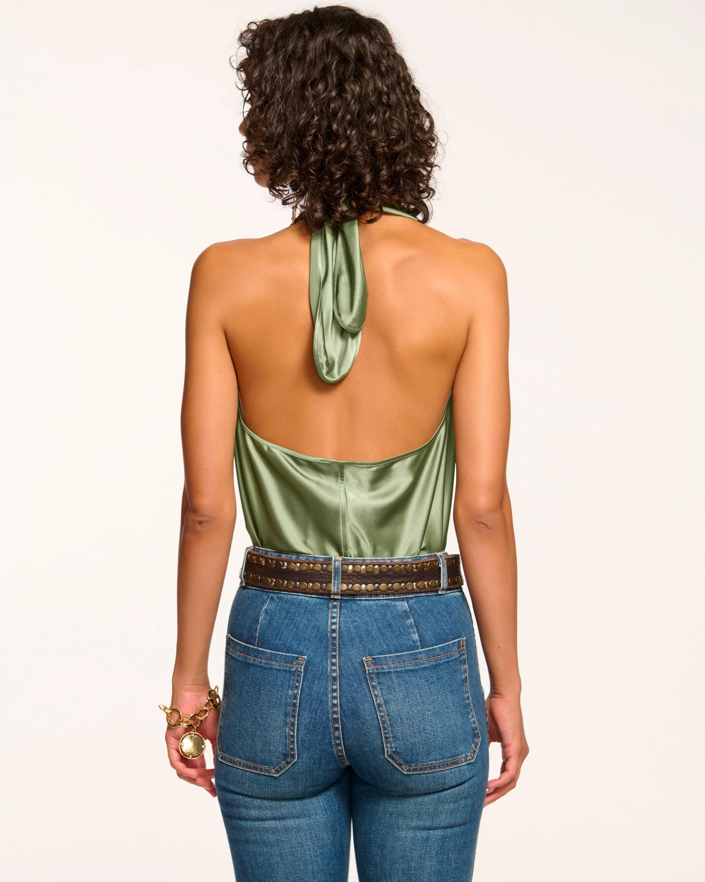 Harriet Silk Halter Tank Top - Image 32