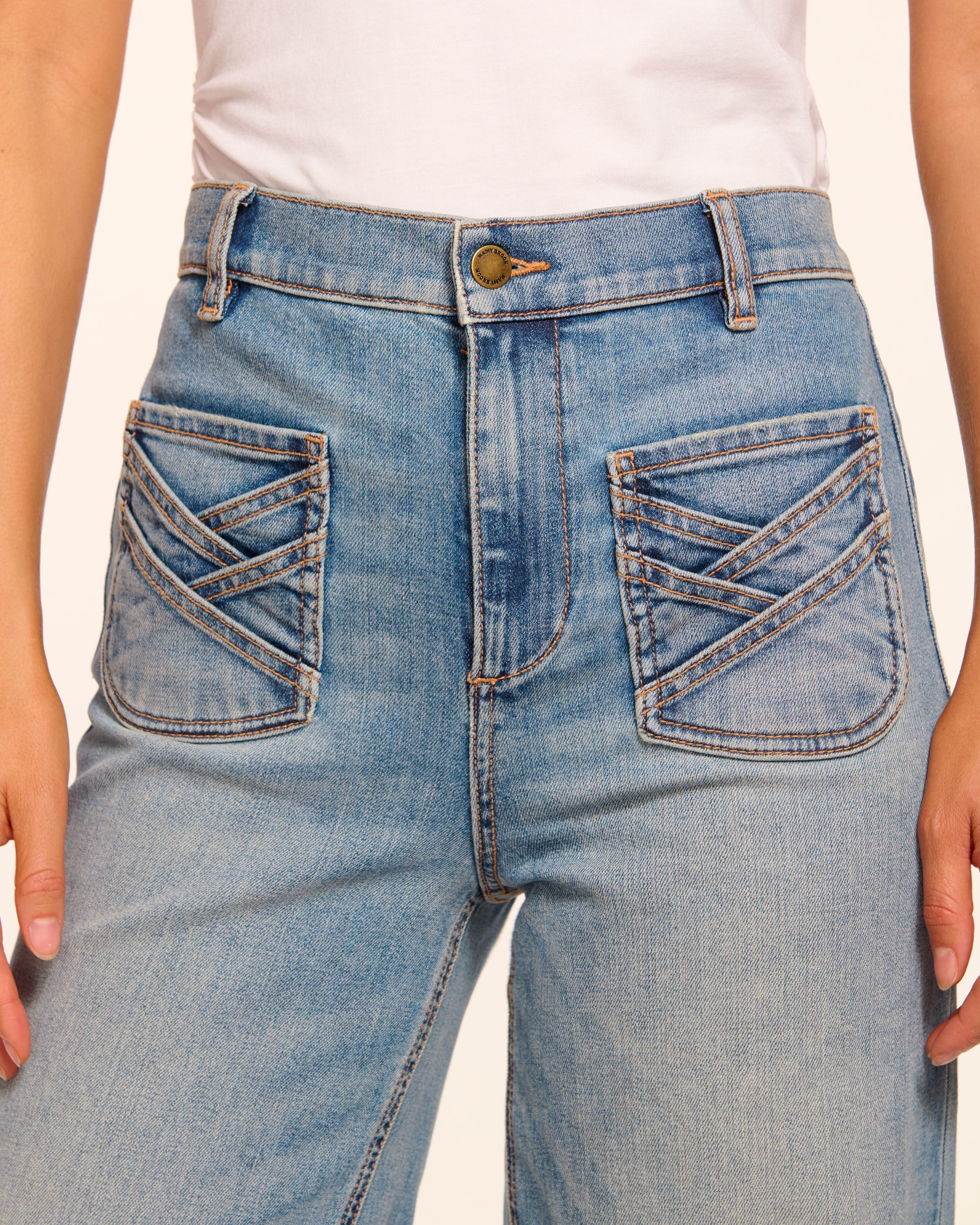 Heidi High-Rise Wide Leg Braided Jean - Image 3