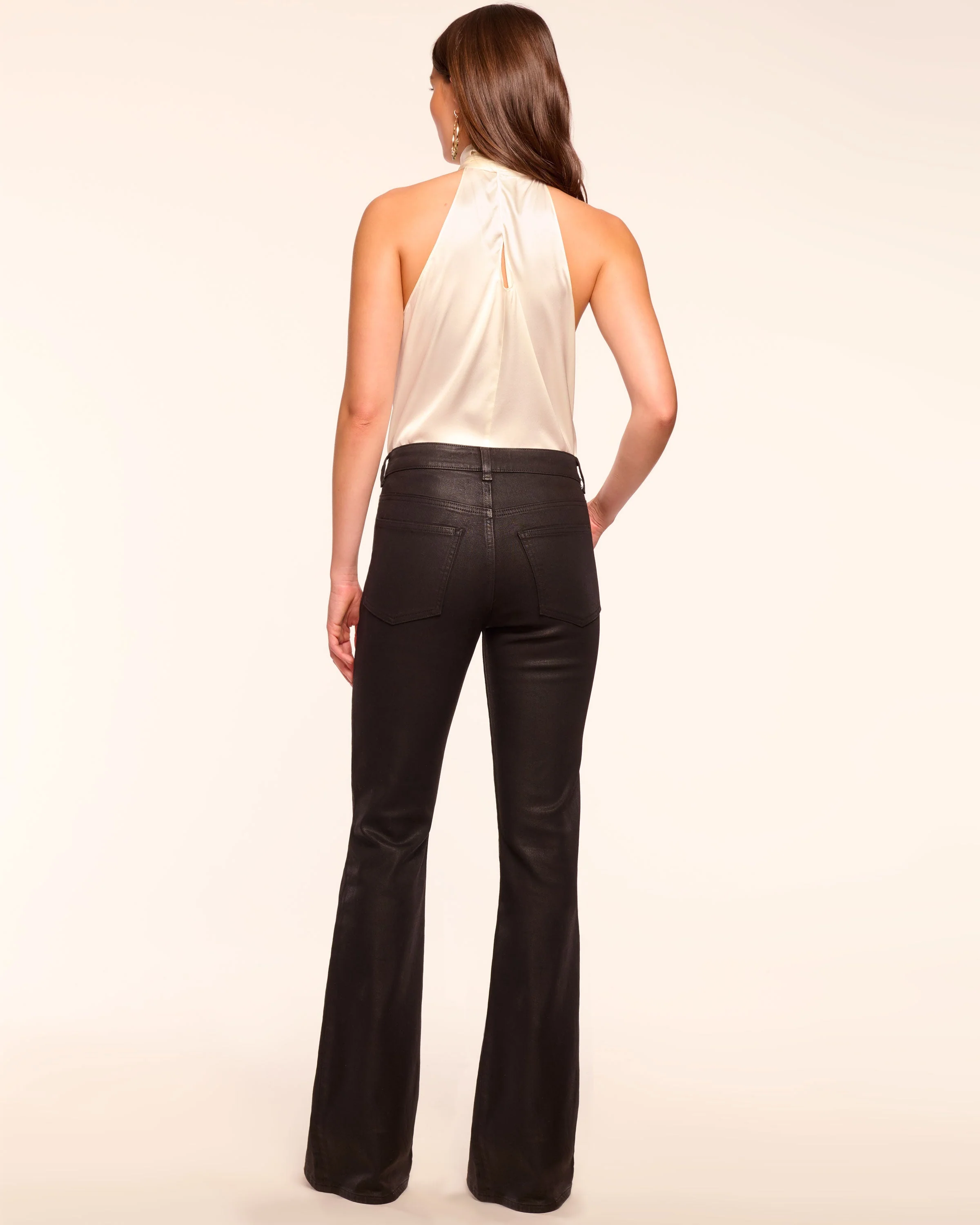 Helena Coated High-Rise Flare Jean - Image 4