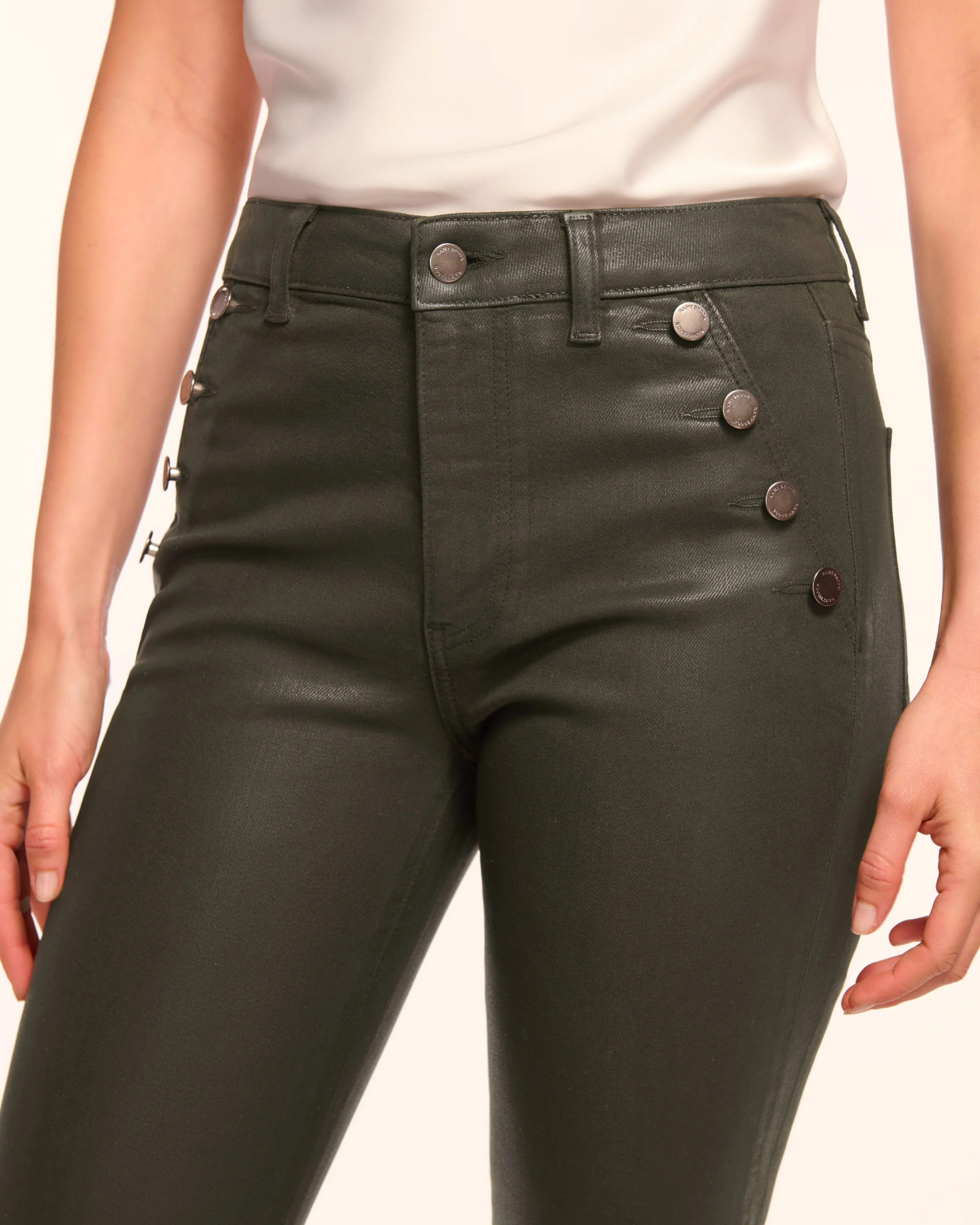 Helena Coated High-Rise Flare Jean - Image 7