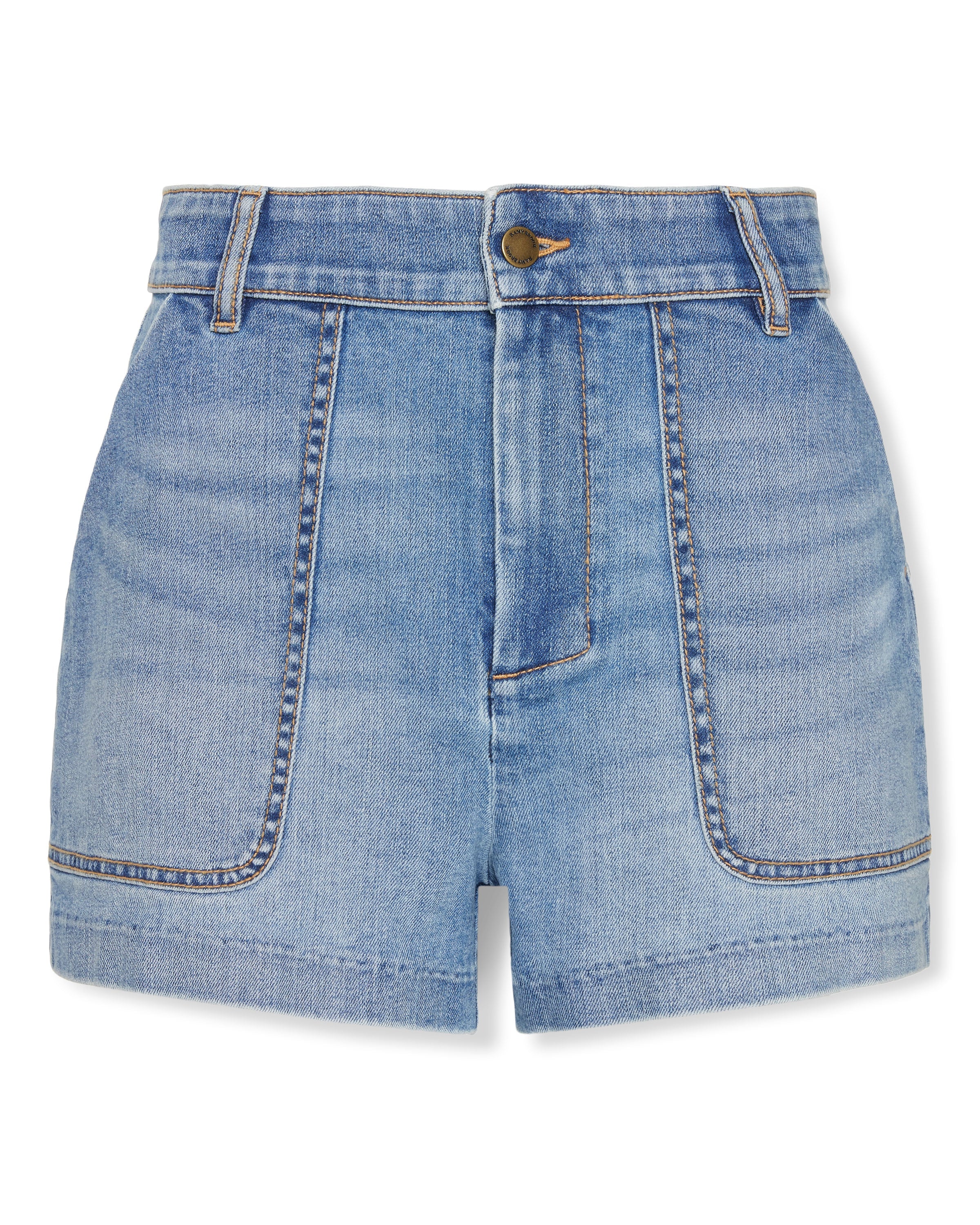 Hilary High Waisted Denim Mini Short - Image 23