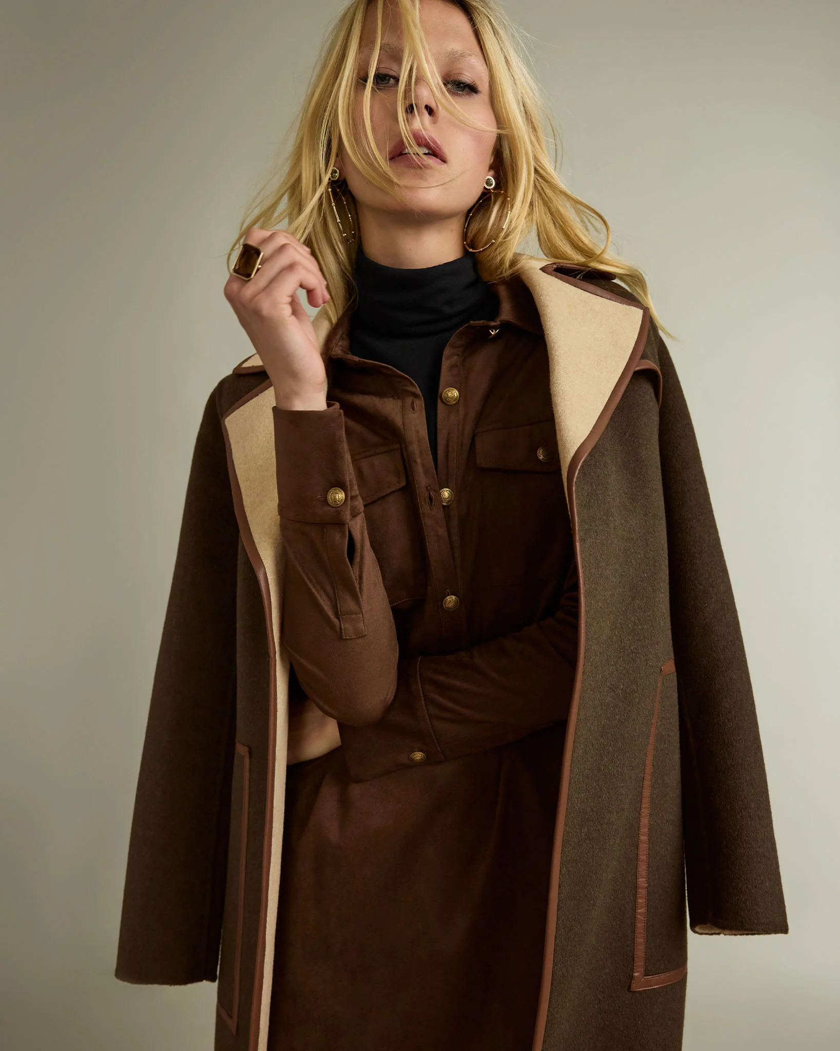 Josie Wool Blend Belted Coat - Image 6