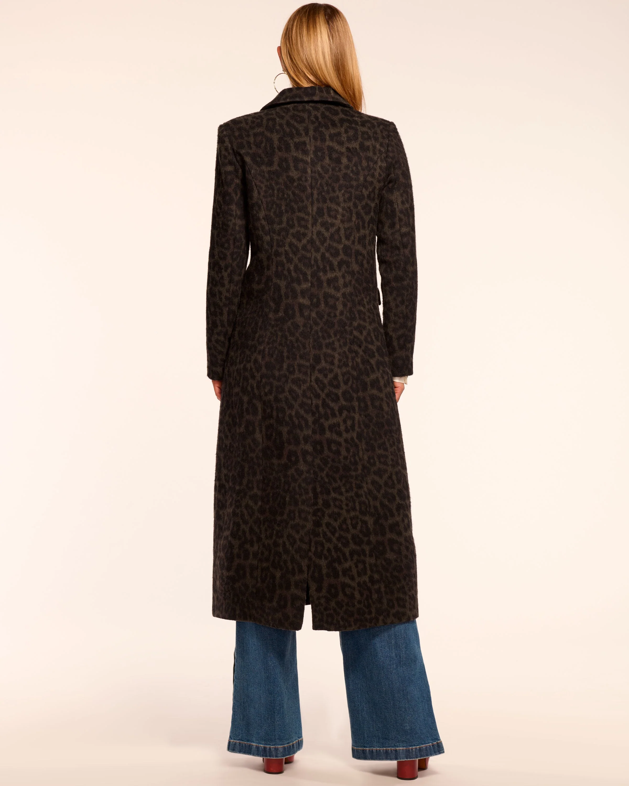 Julia Printed Wool Blend Coat - Image 7