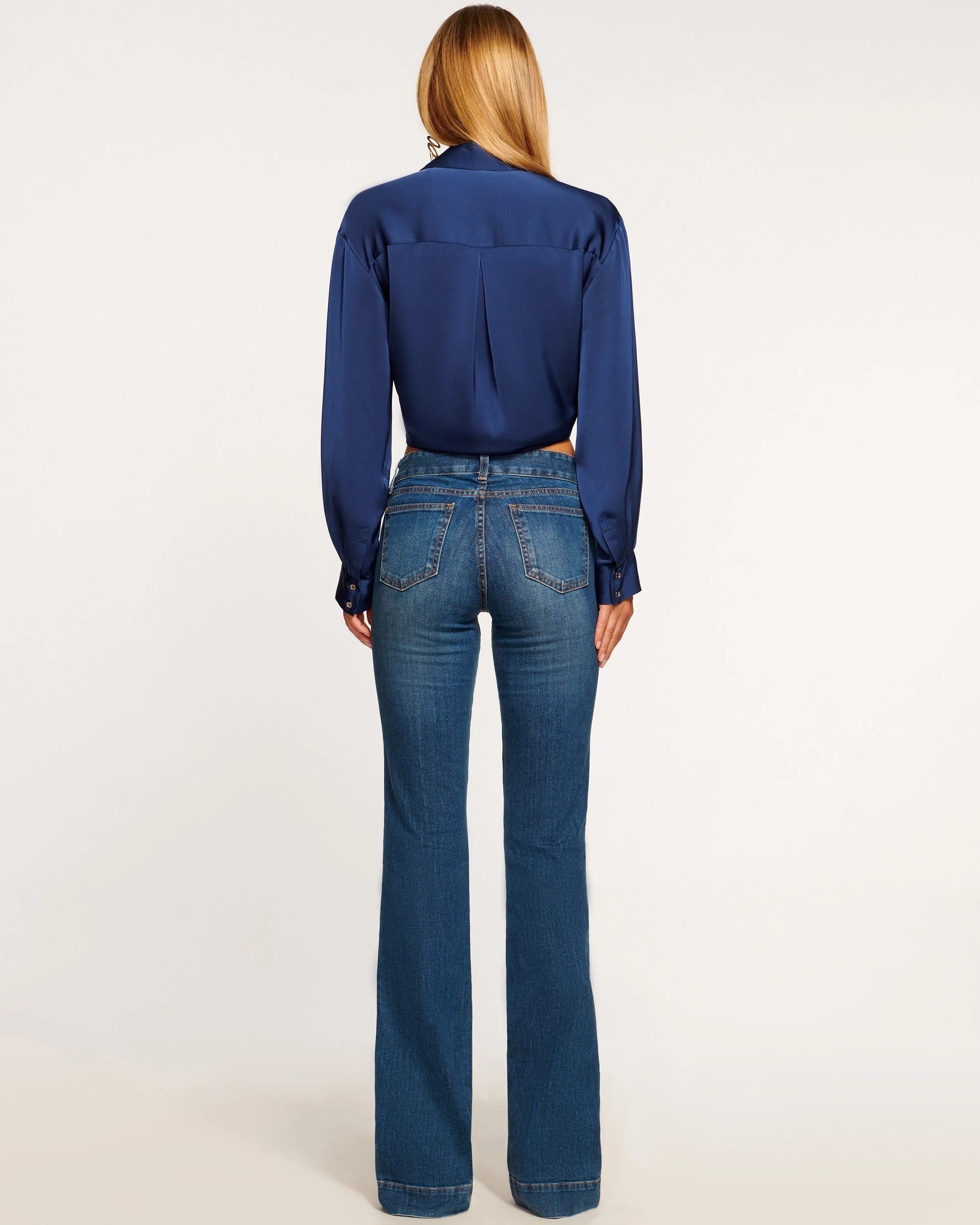 Kyle 5-Pocket Low-Rise Flare Jean - Image 4