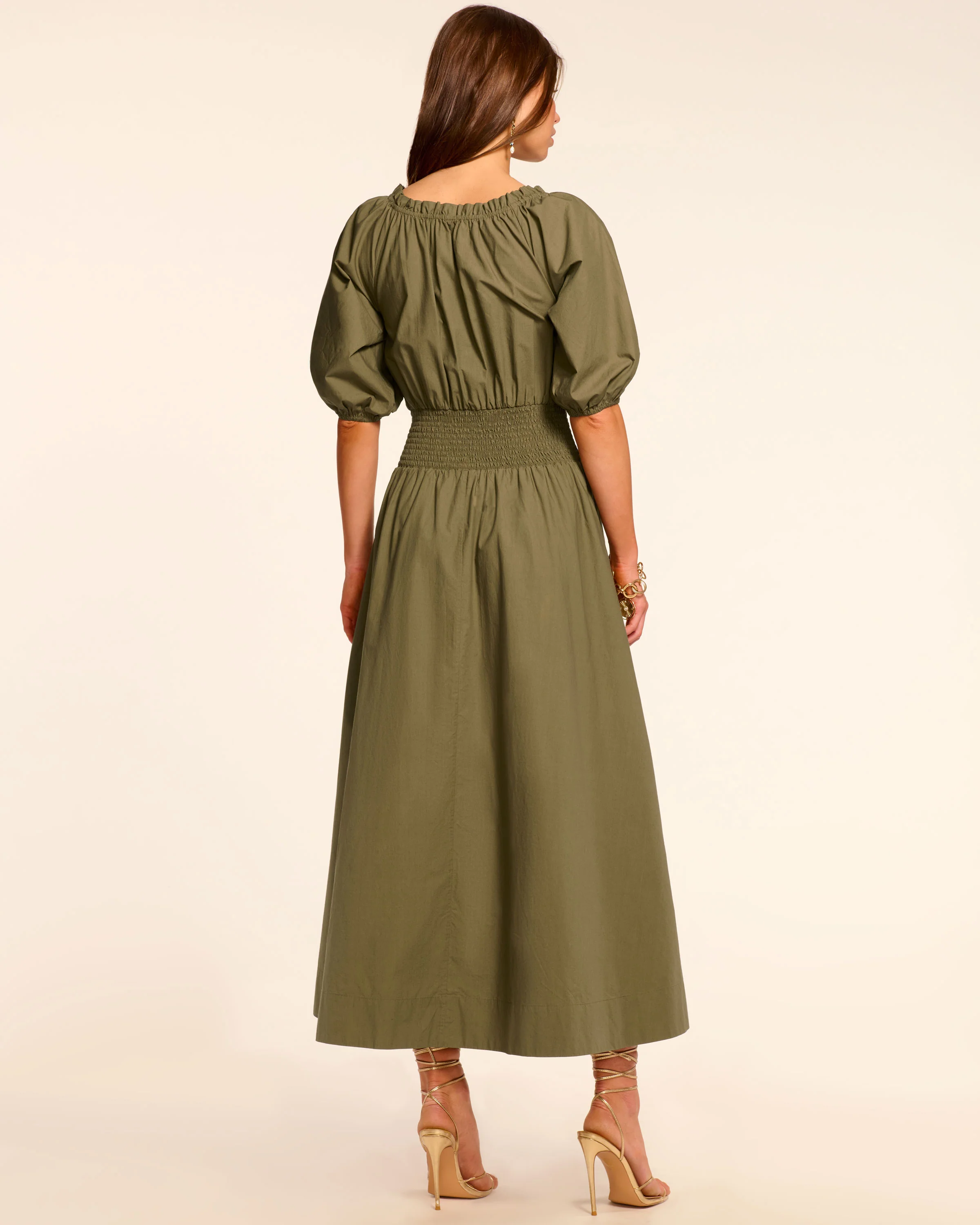 Laura Cotton Poplin Smocked Maxi Dress - Image 4