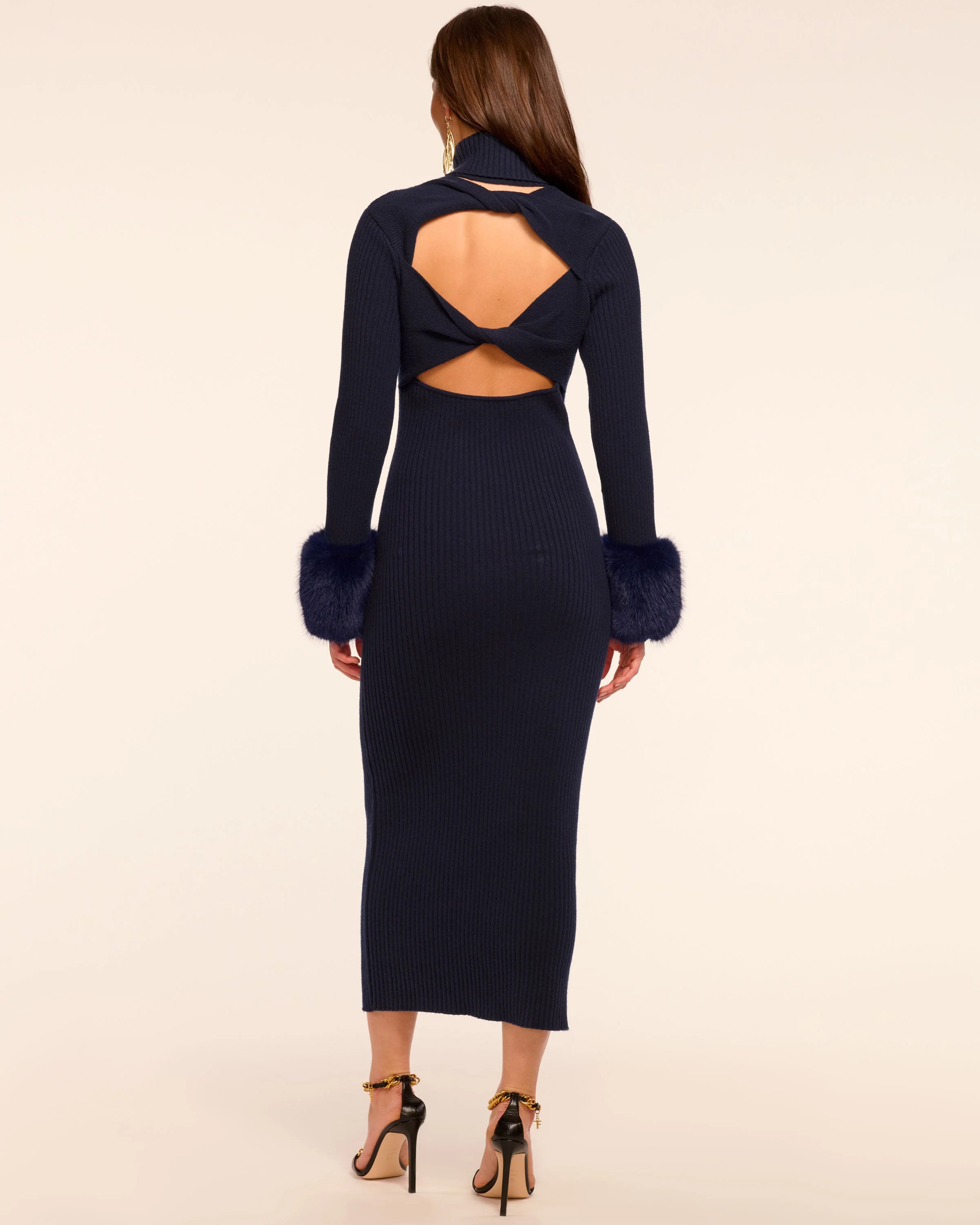 Linda Wool Blend Sweater Midi Dress - Image 5