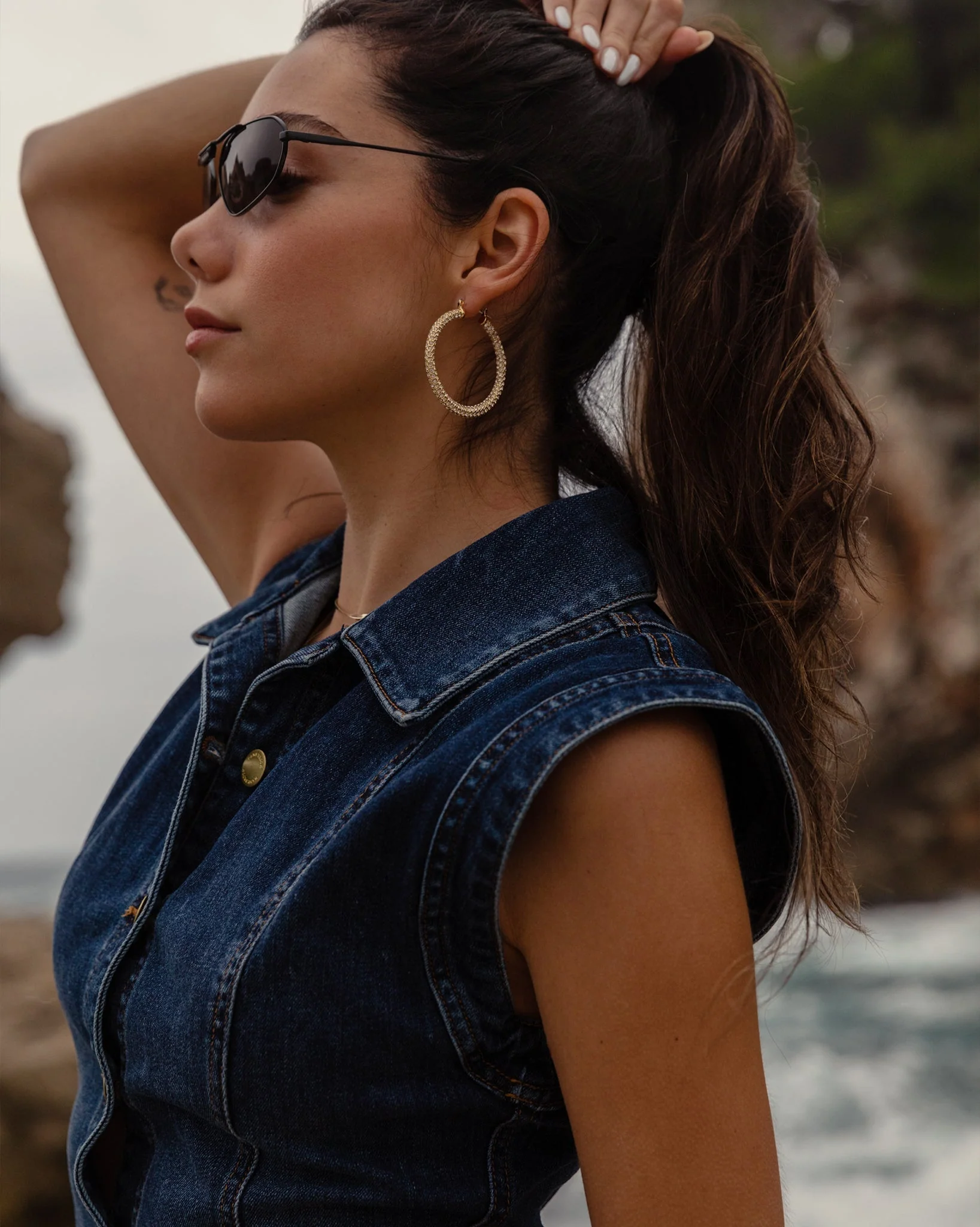 Lolita Denim Mini Dress - Image 20