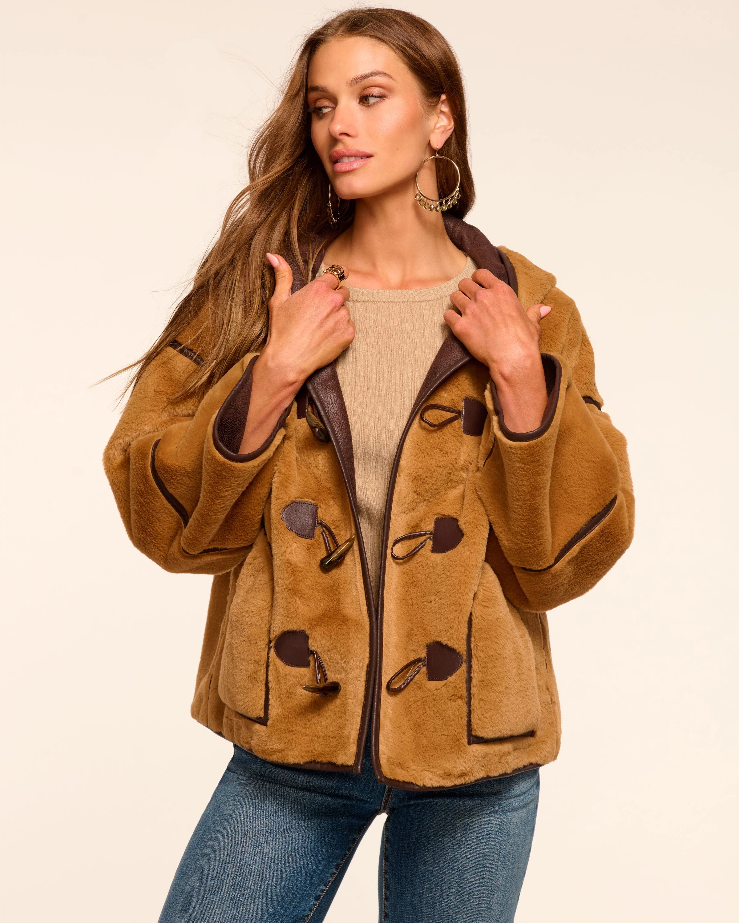 Lucy Faux Fur Coat - Image 3