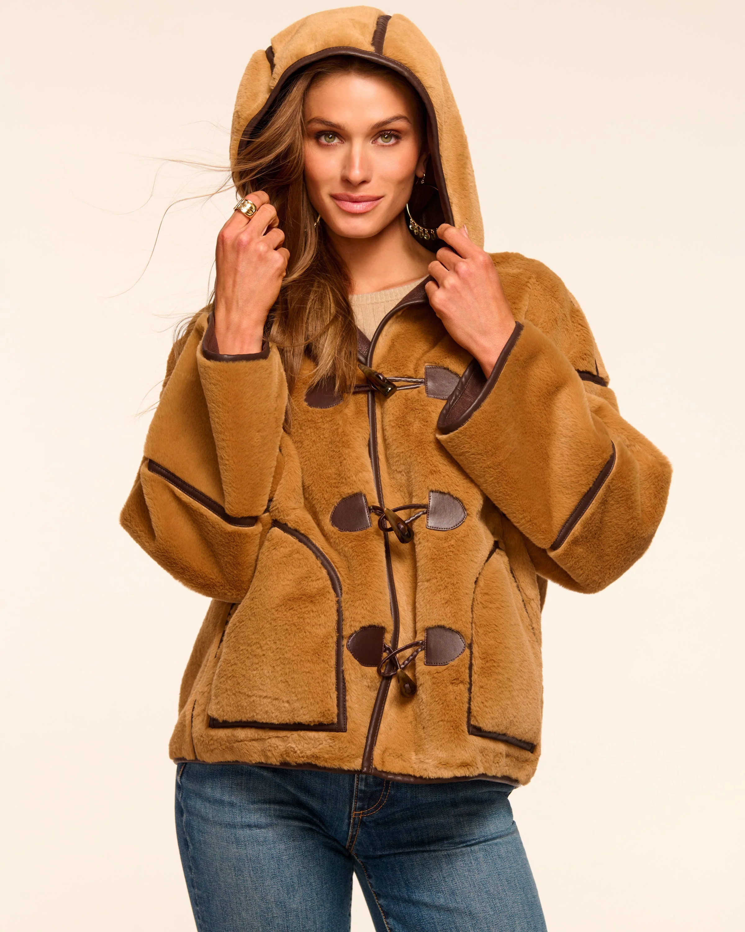 Lucy Faux Fur Coat - Image 4