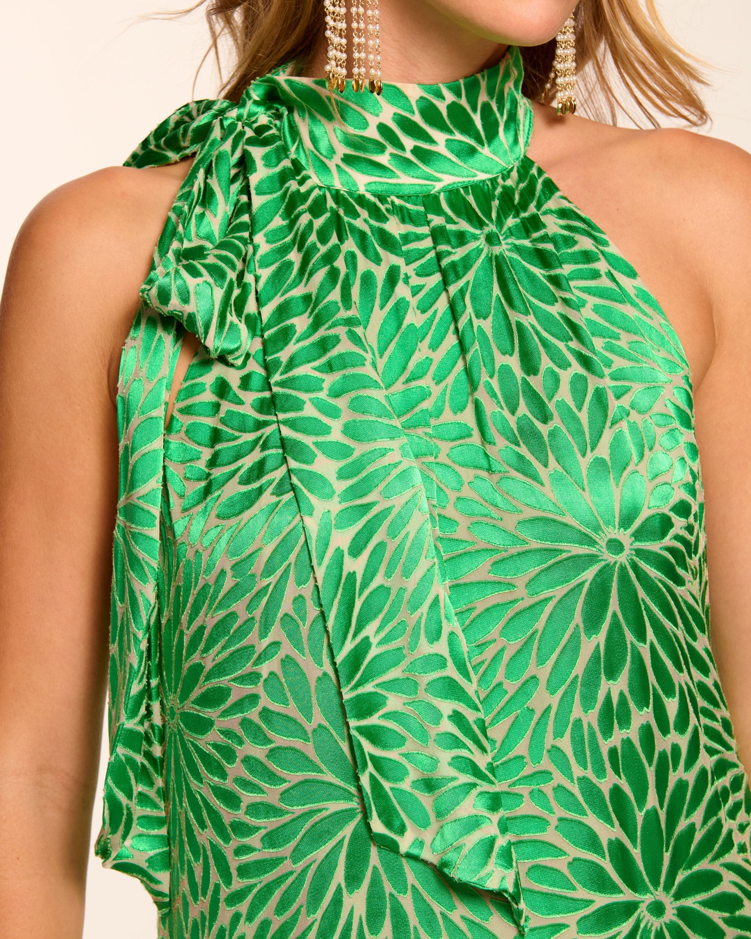 Nickola Burnout High Neck Maxi Dress - Image 3