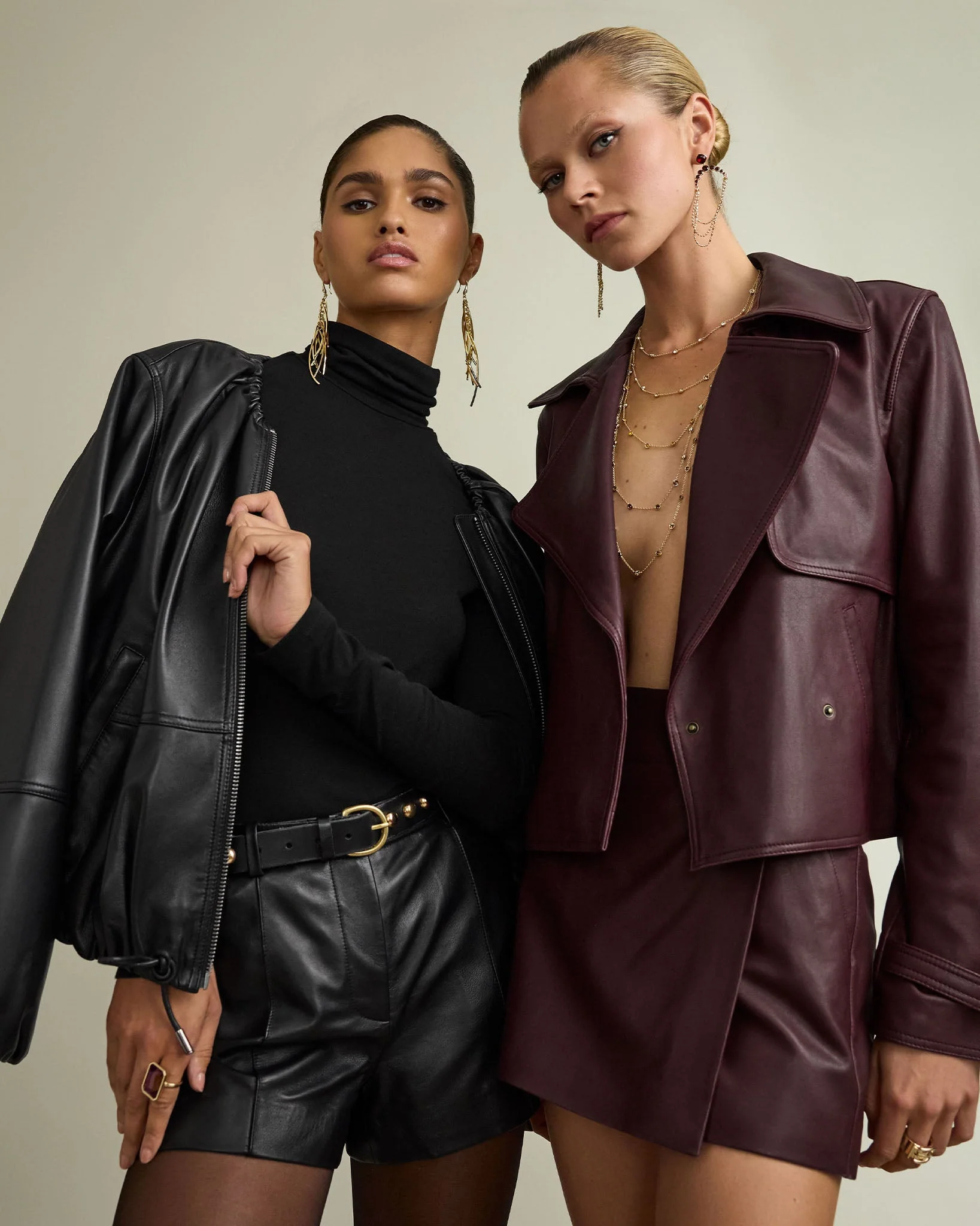 Priscilla Leather Bomber Jacket - Image 4