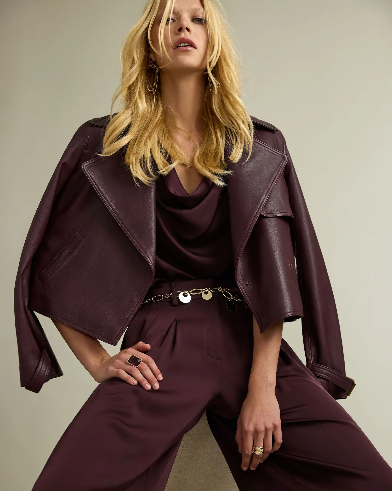 Rylie Leather Jacket - Image 10