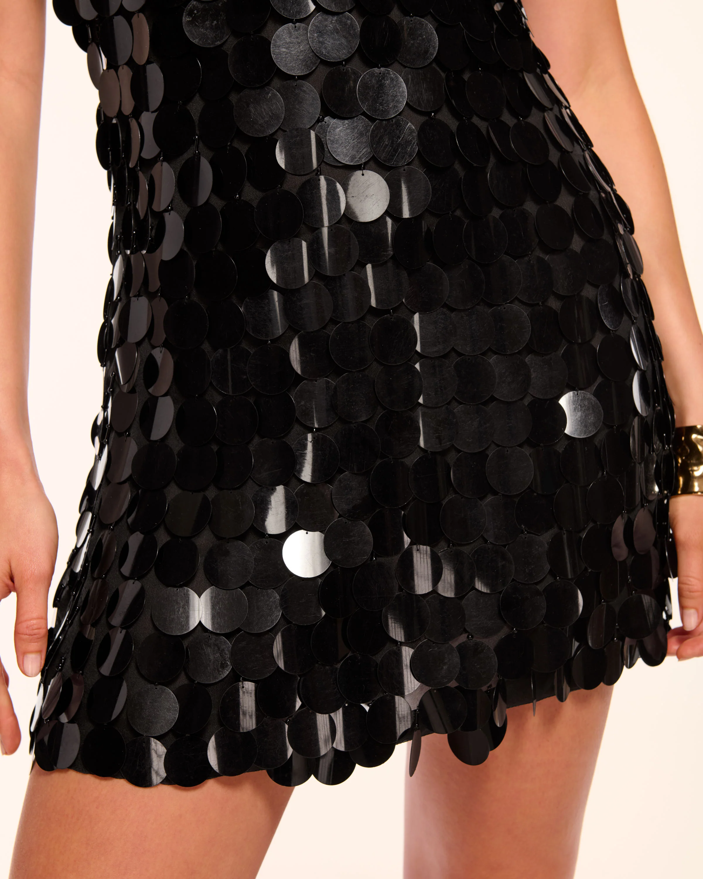 Sami Paillette Plunging Mini Dress - Image 3