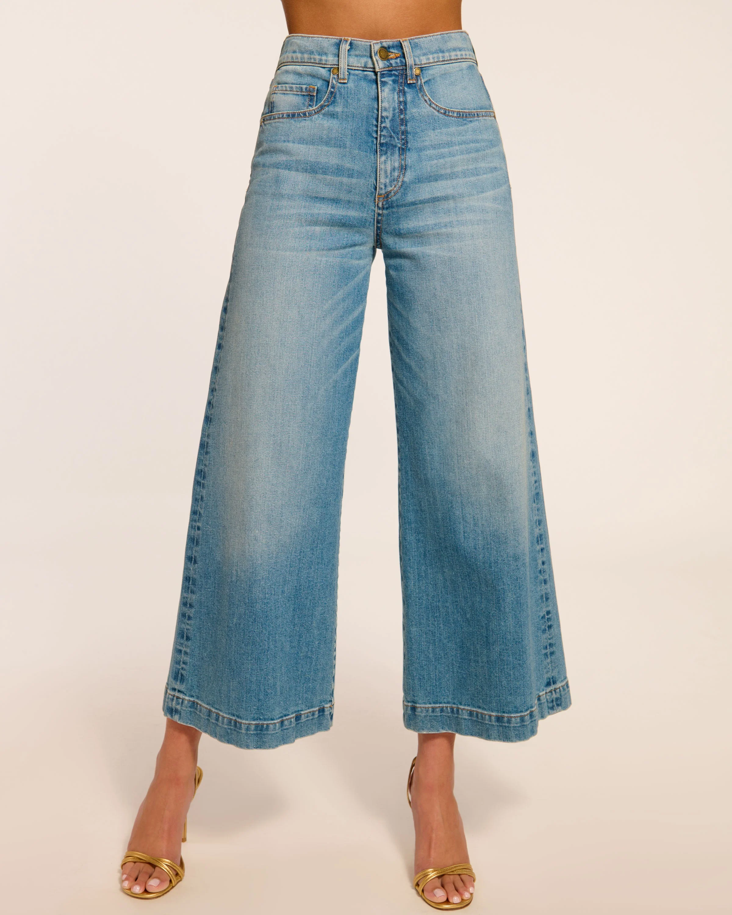 Tyra 5-Pocket Cropped Wide Leg Jean - Image 10