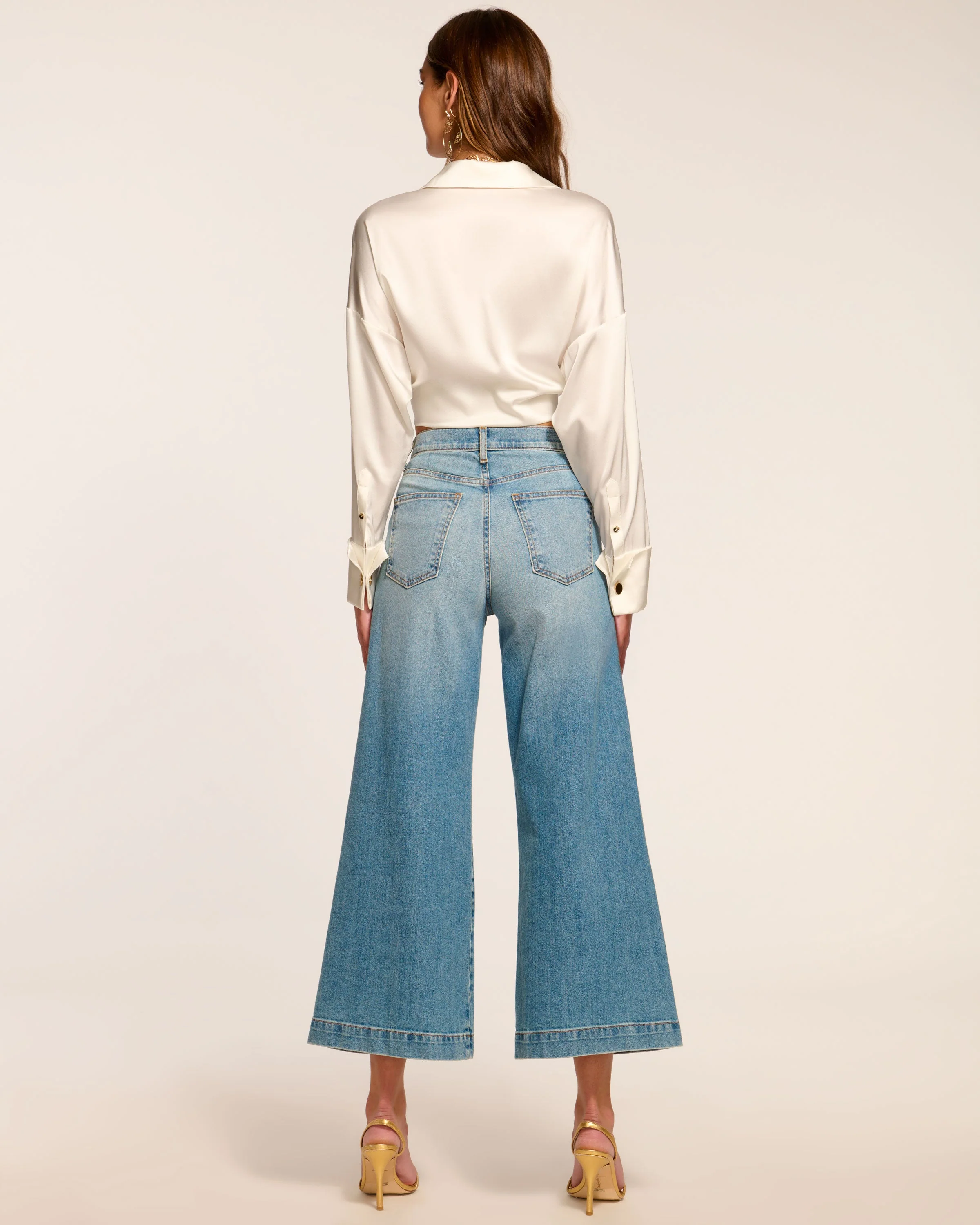Tyra 5-Pocket Cropped Wide Leg Jean - Image 13