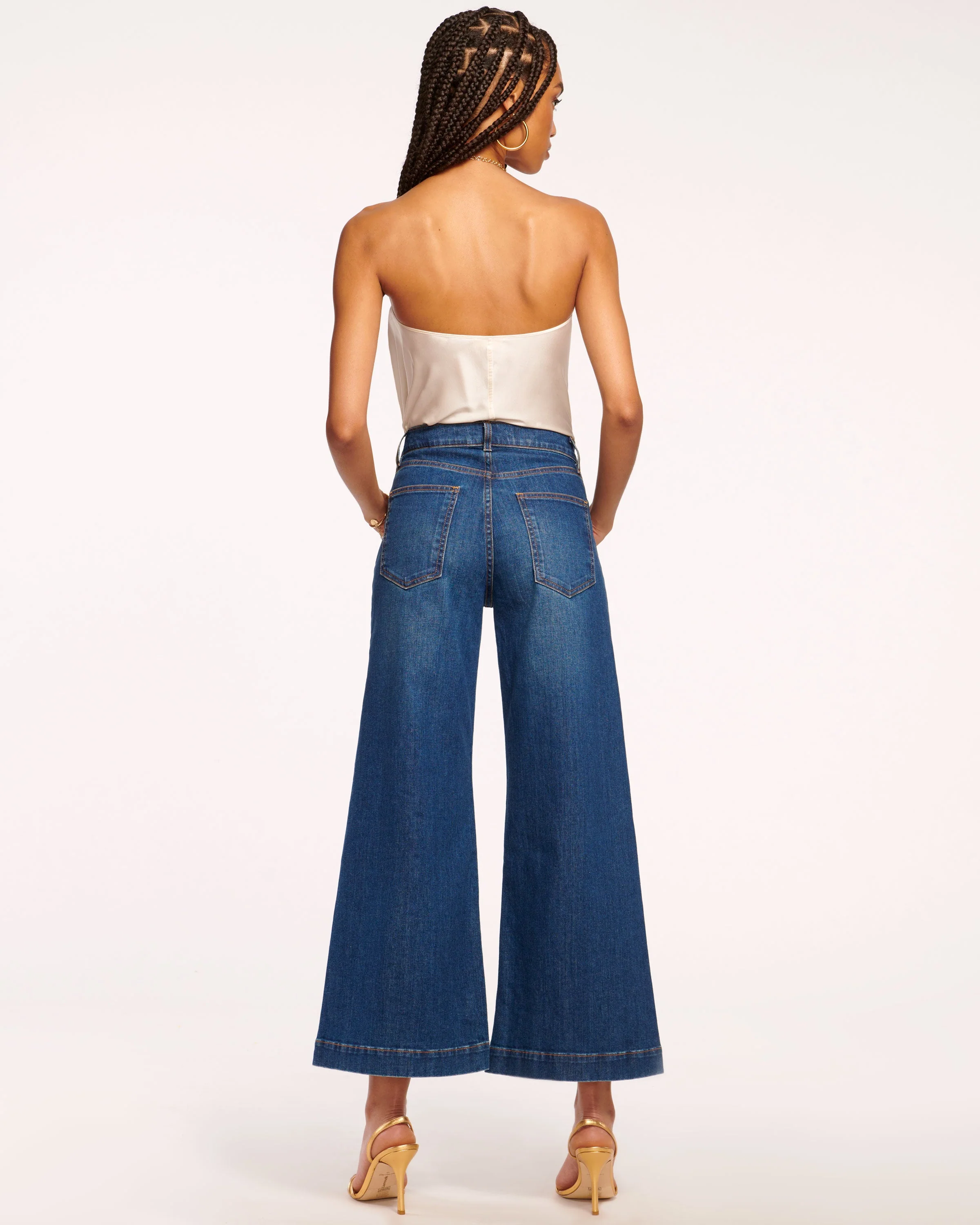 Tyra 5-Pocket Cropped Wide Leg Jean - Image 8