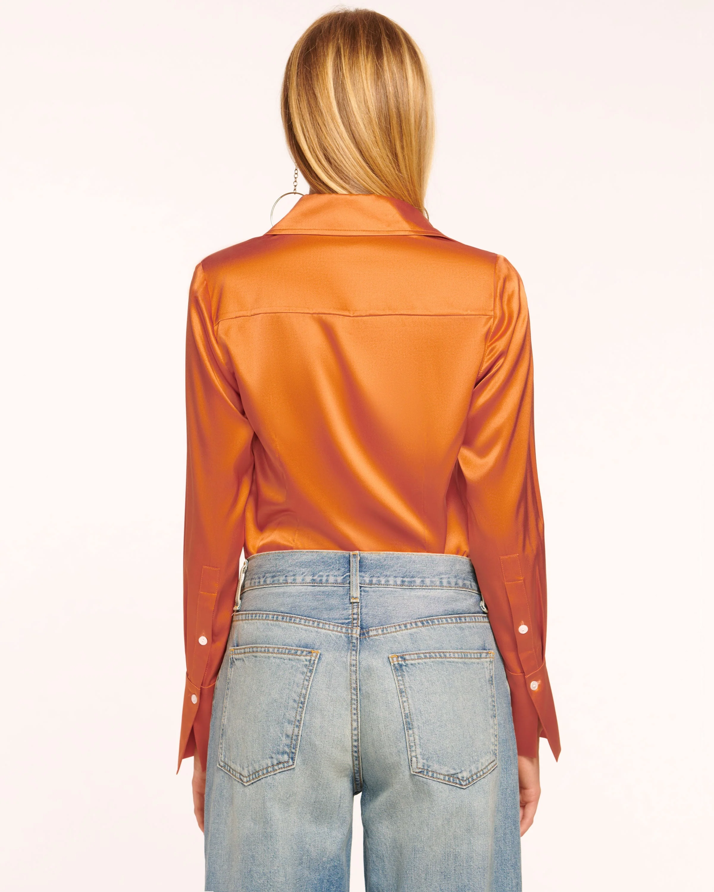 Victoria Silk Button Down Blouse - Image 24