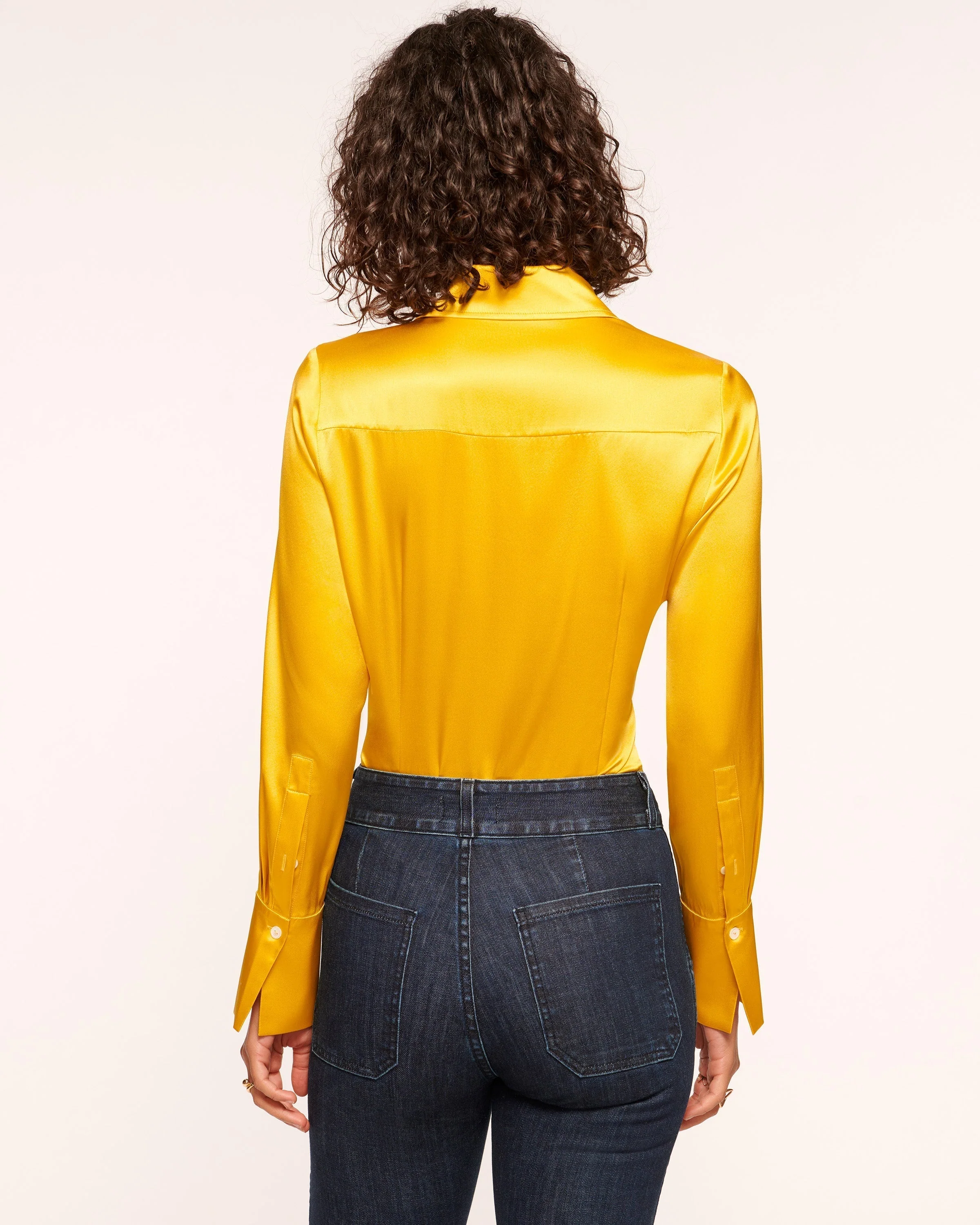 Victoria Silk Button Down Blouse - Image 64